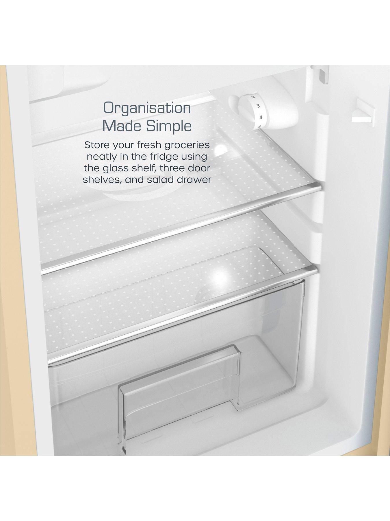  image of swan-sr11035cne-retro-cream-undercounter-fridge-90l