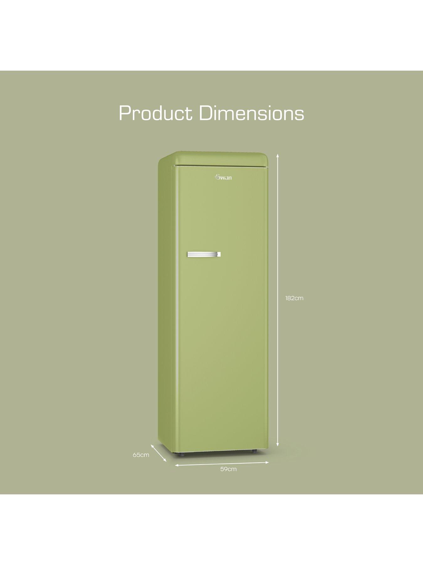 Image 6 of 7 of Swan SR11050GNE Retro Green Larder Fridge 337L