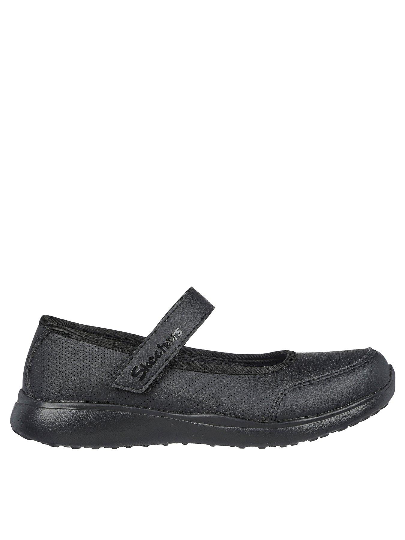 Image 1 of 5 of Skechers Kids Microstrides - Recess Rules Mary Jane Back To School Shoe - Black