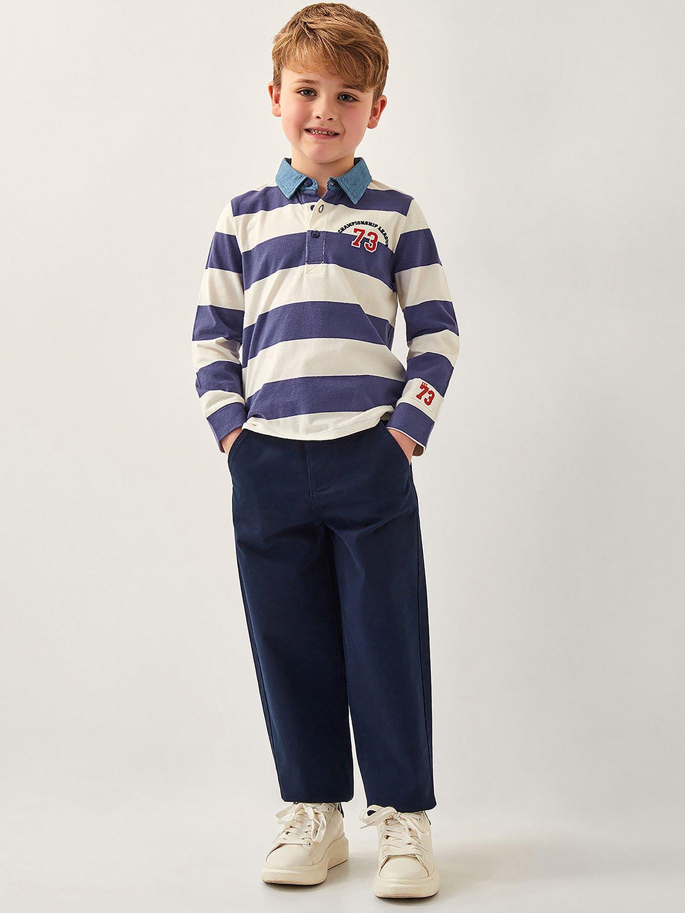  image of monsoon-boys-pull-on-chinos-navy