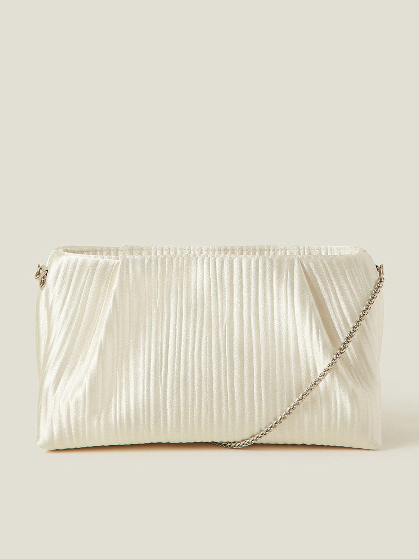 Beth Encrusted Clutch - Ivory