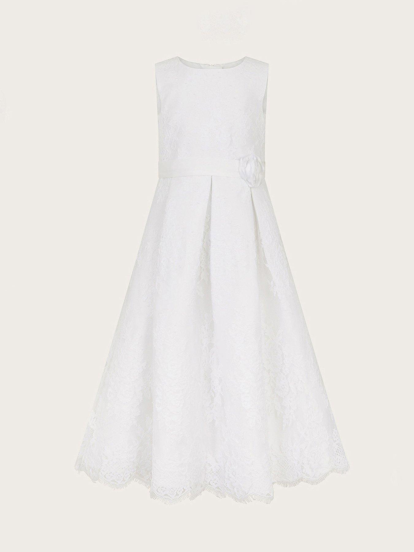  image of monsoon-girls-lola-lace-communion-maxi-dress-white