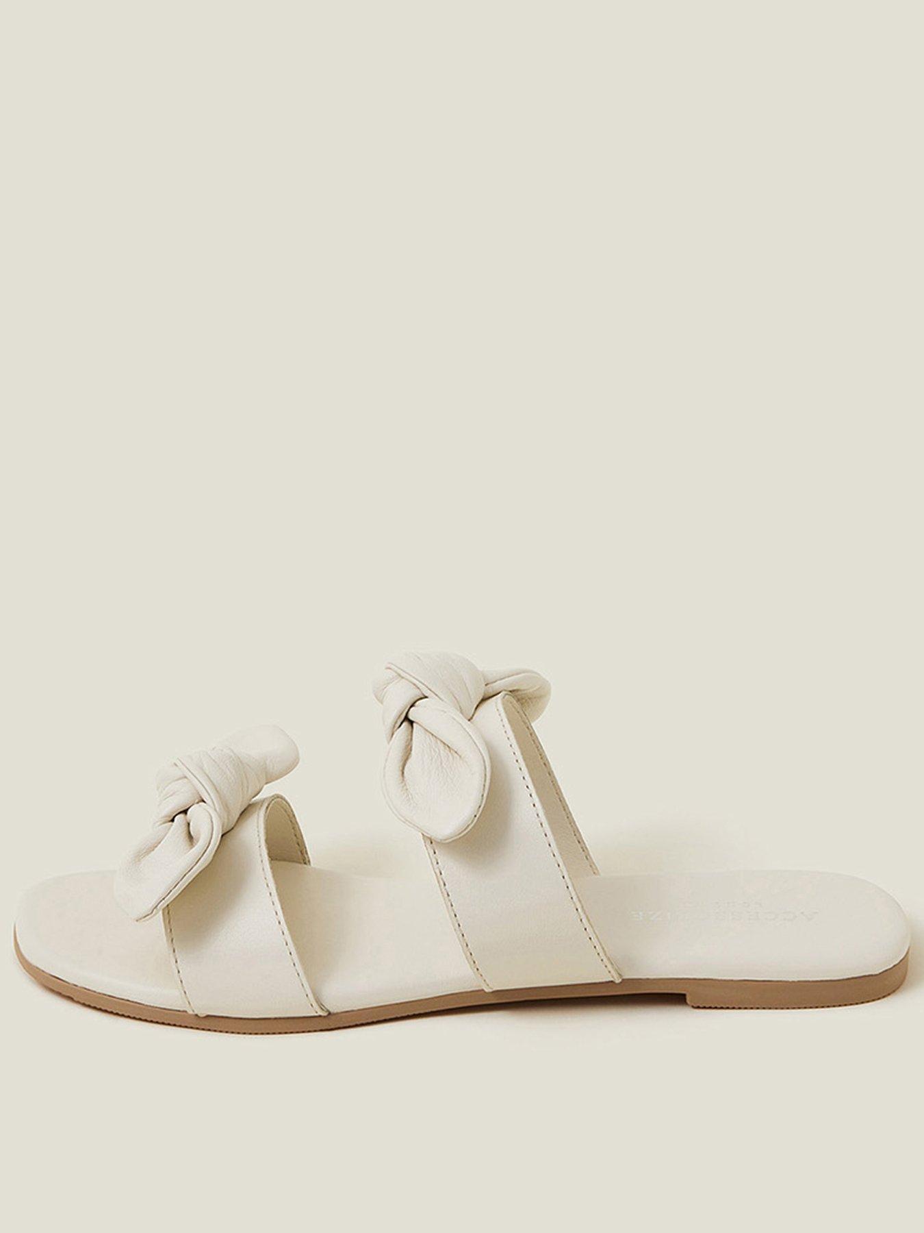 accessorize-double-bow-leather-strap-sandals-cream