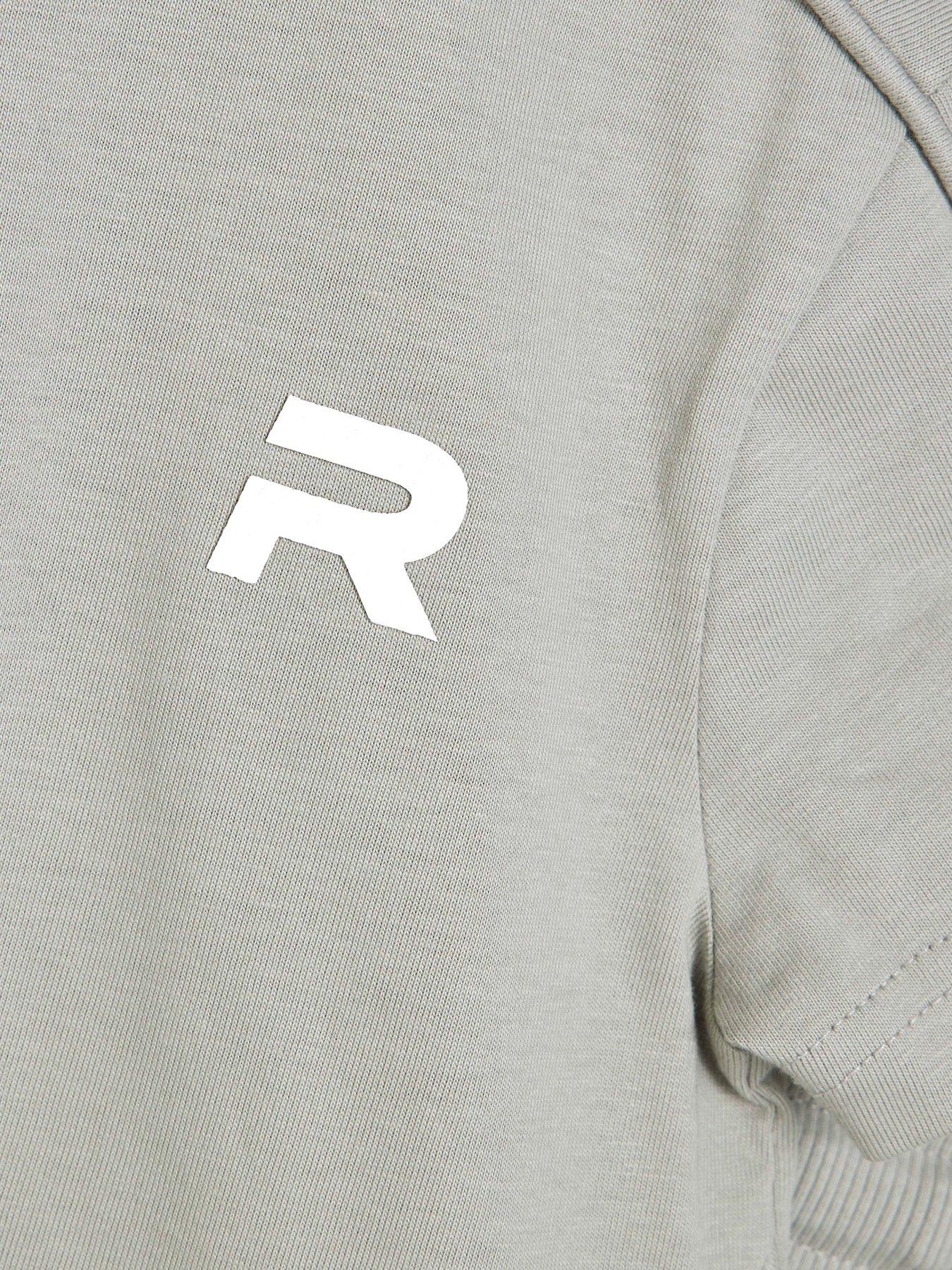 Image 5 of 5 of River Island Mini Boys Piped T-Shirt And Shorts Set - Khaki