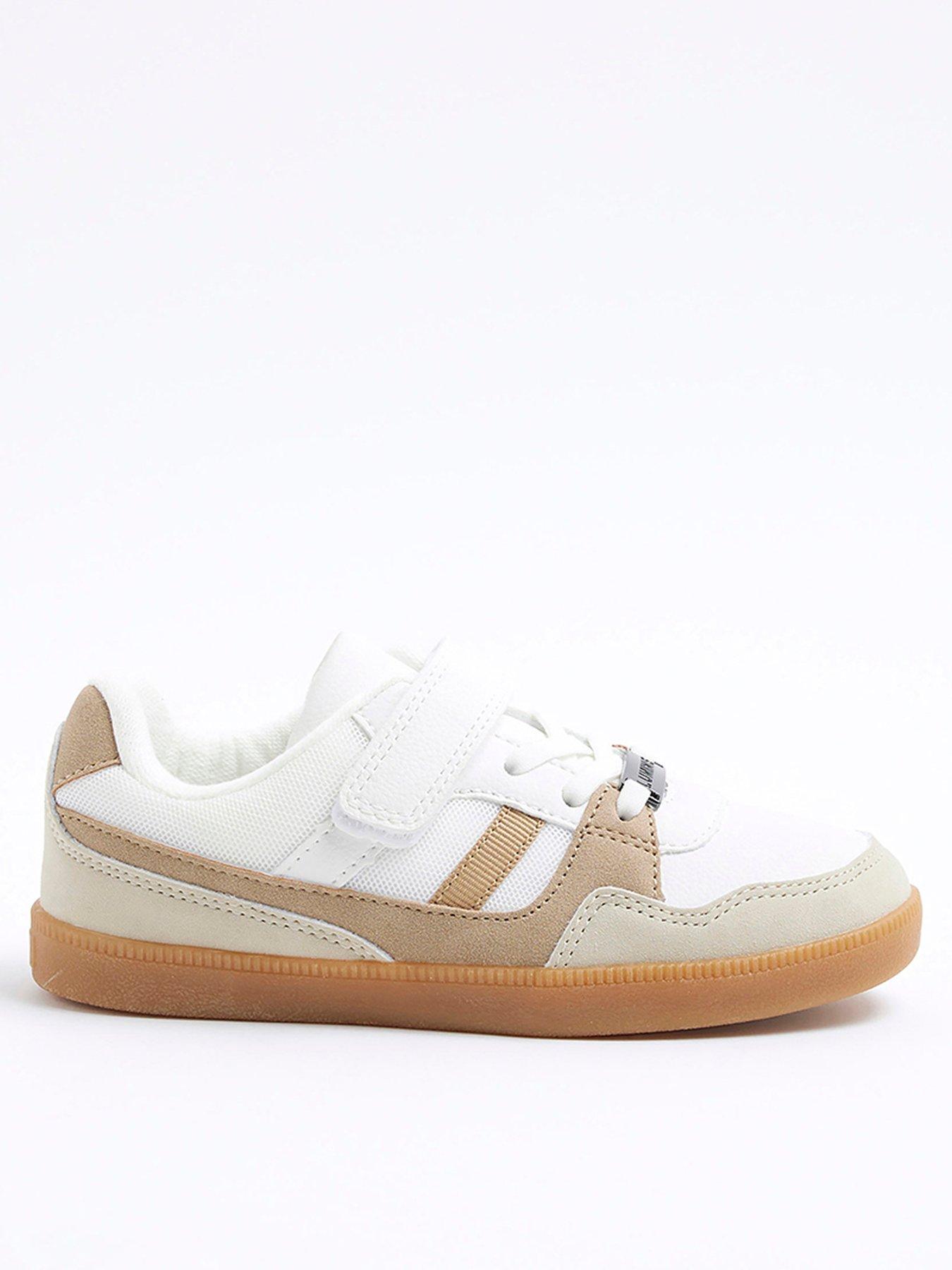 River Island Older Boy Mesh Trainers - White