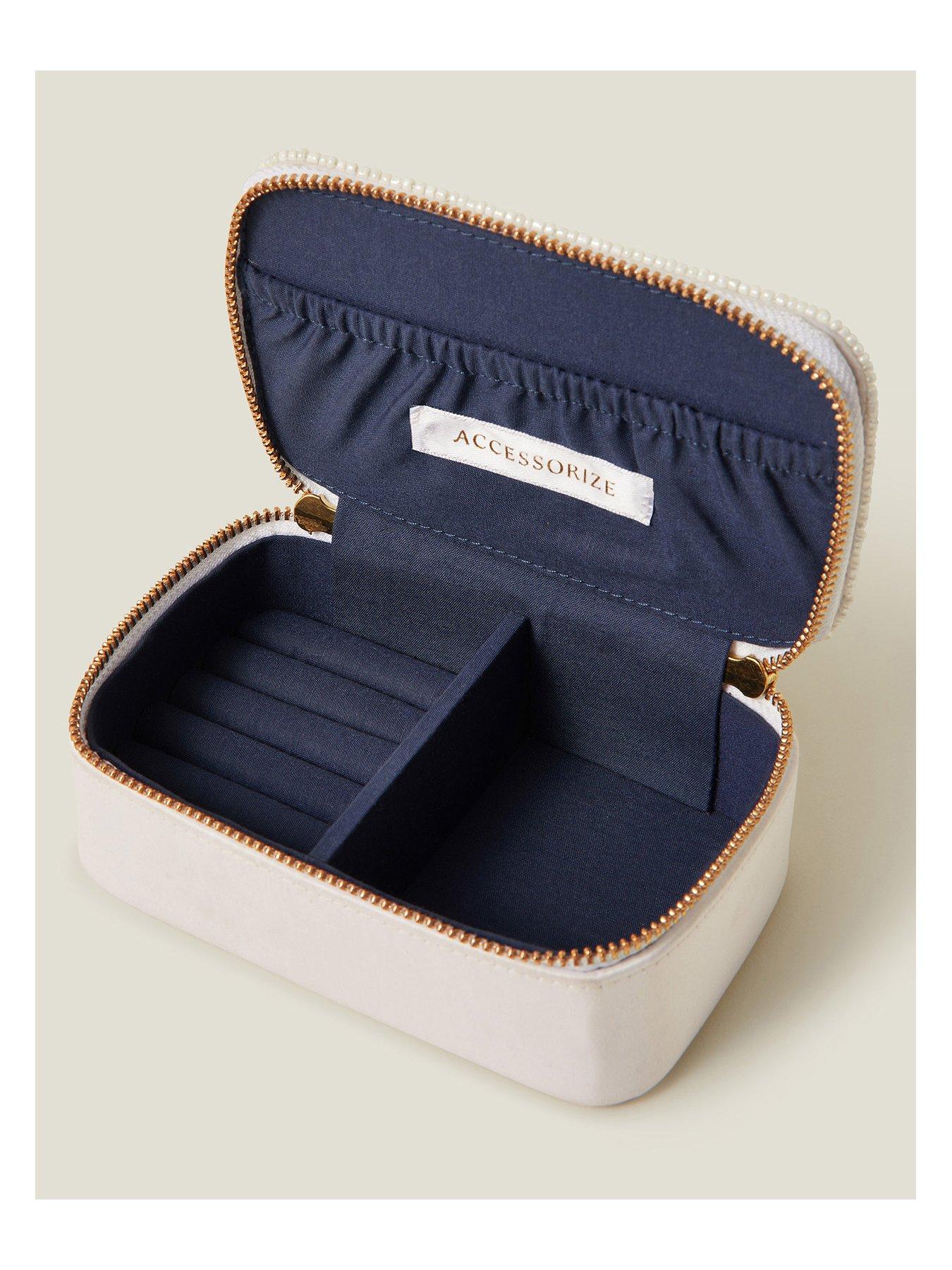 Image 3 of 3 of Accessorize Bridal Mrs Jewellery Box - Cream