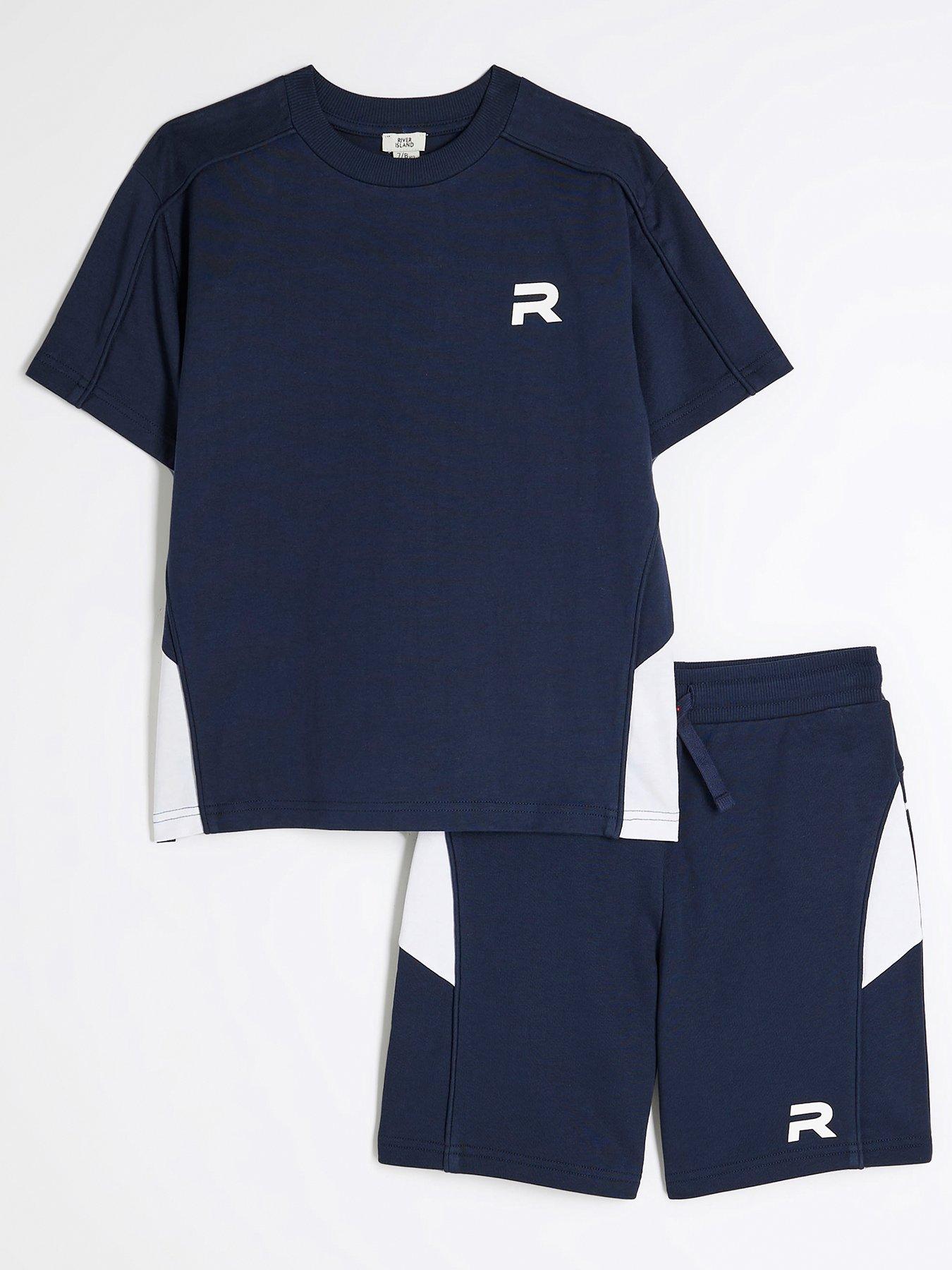 river-island-boys-piped-t-shirt-and-shorts-set-navy