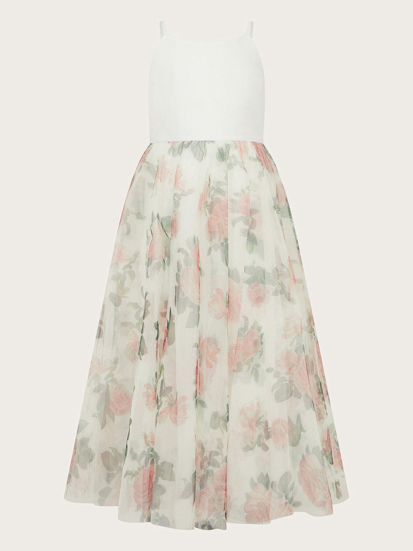 undefined Girls Alice Rose Maxi Dress - Ivory