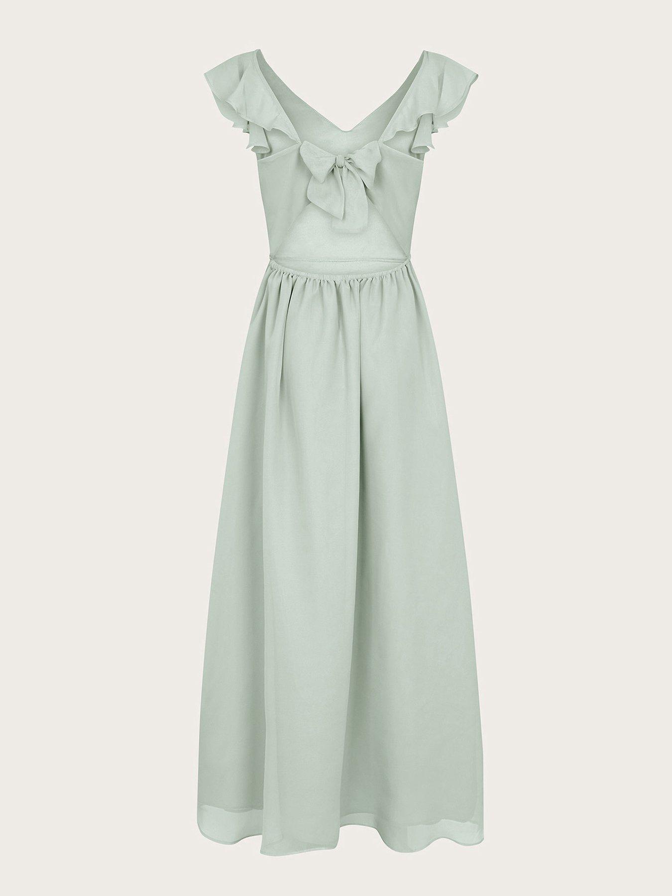  image of monsoon-girls-indie-tie-back-prom-dress-sage