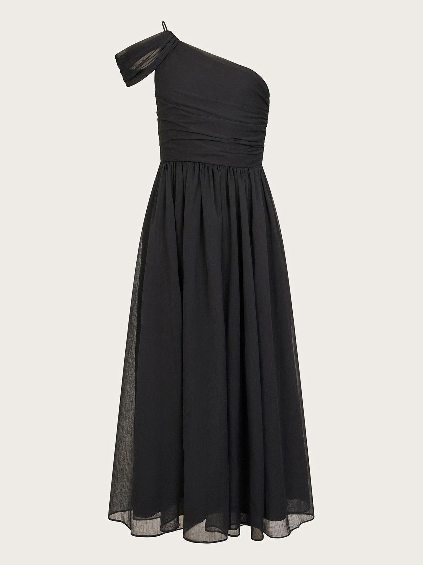 Image 2 of 4 of Monsoon Girls Texas One Shoulder Prom Dress - Black