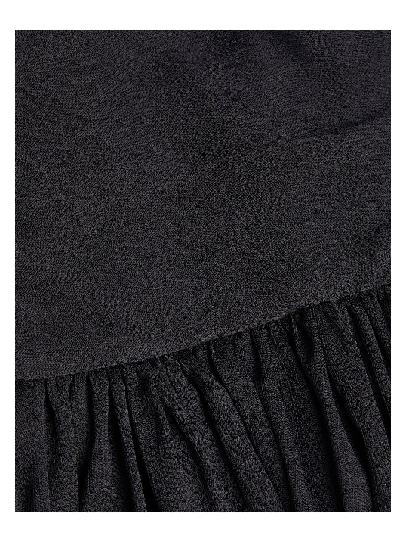 Image 4 of 4 of Monsoon Girls Texas One Shoulder Prom Dress - Black