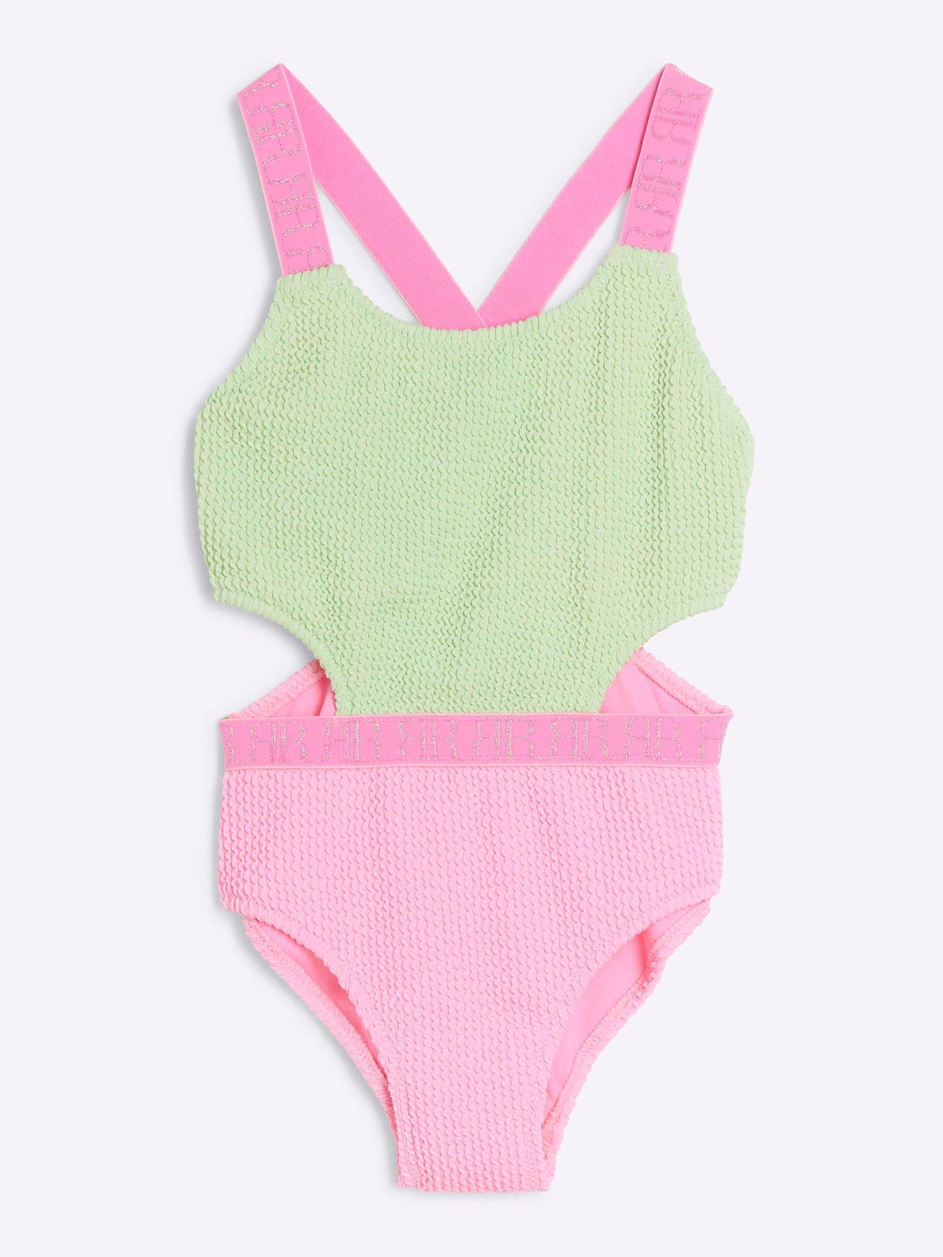 river-island-older-girl-elastic-colour-block-swimsuit-green