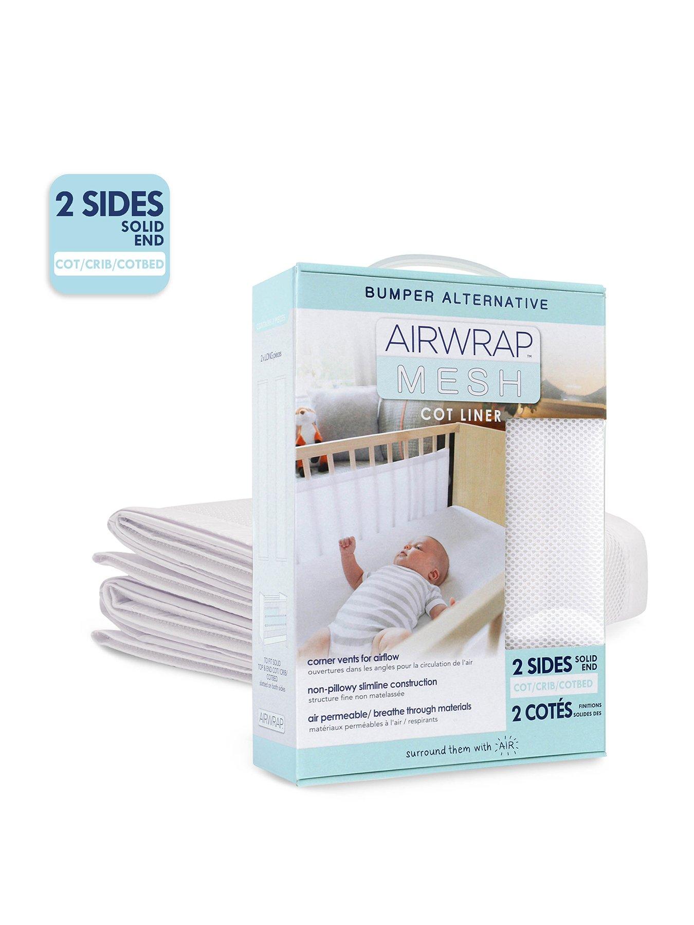 Image 3 of 6 of Airwrap Mesh 2 Sided Cot Liner, White