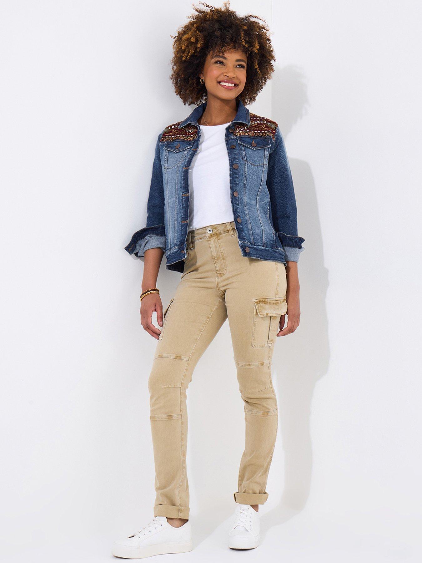 joe-browns-carla-slim-fit-cargo-pants-stone