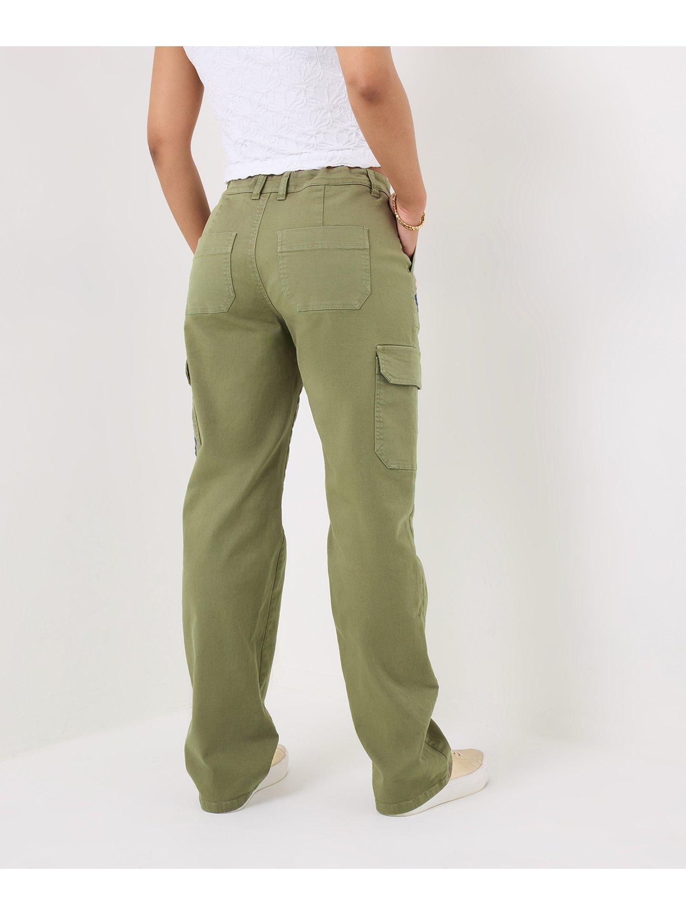 Image 3 of 5 of Joe Browns Patsy Embroidered Cargo Pants - Khaki