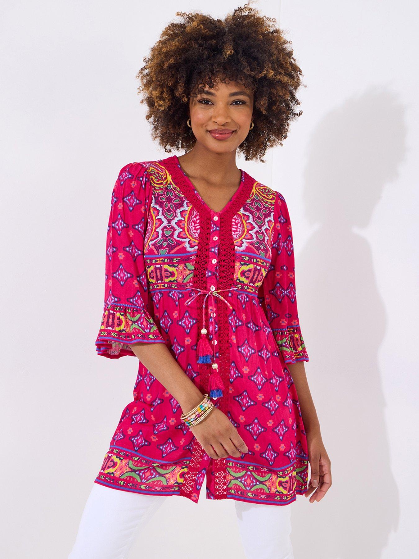  image of joe-browns-ultimate-boho-tunic-pink