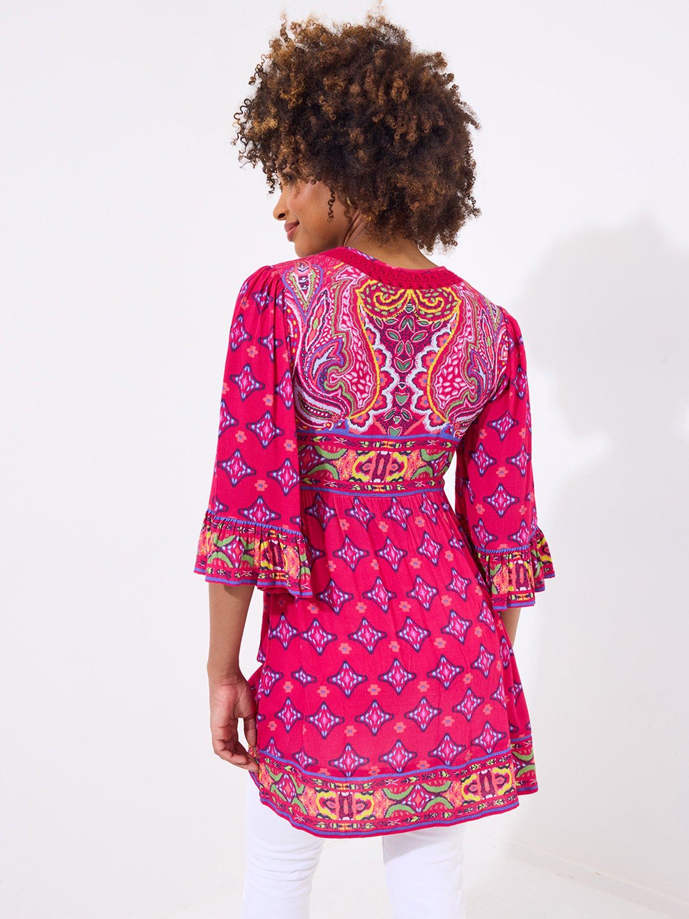  image of joe-browns-ultimate-boho-tunic-pink