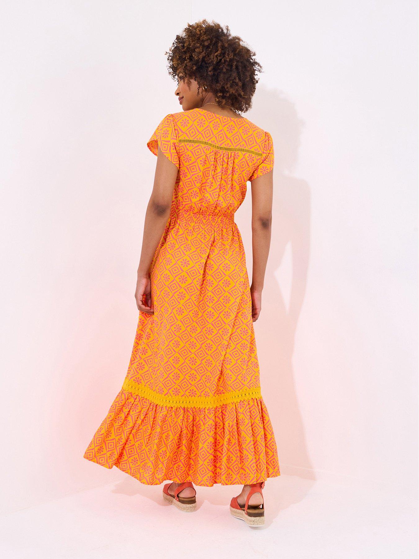 joe browns palm print dress Joe Browns Summer Days Printed Maxi Dress – luscious scarves main image 0