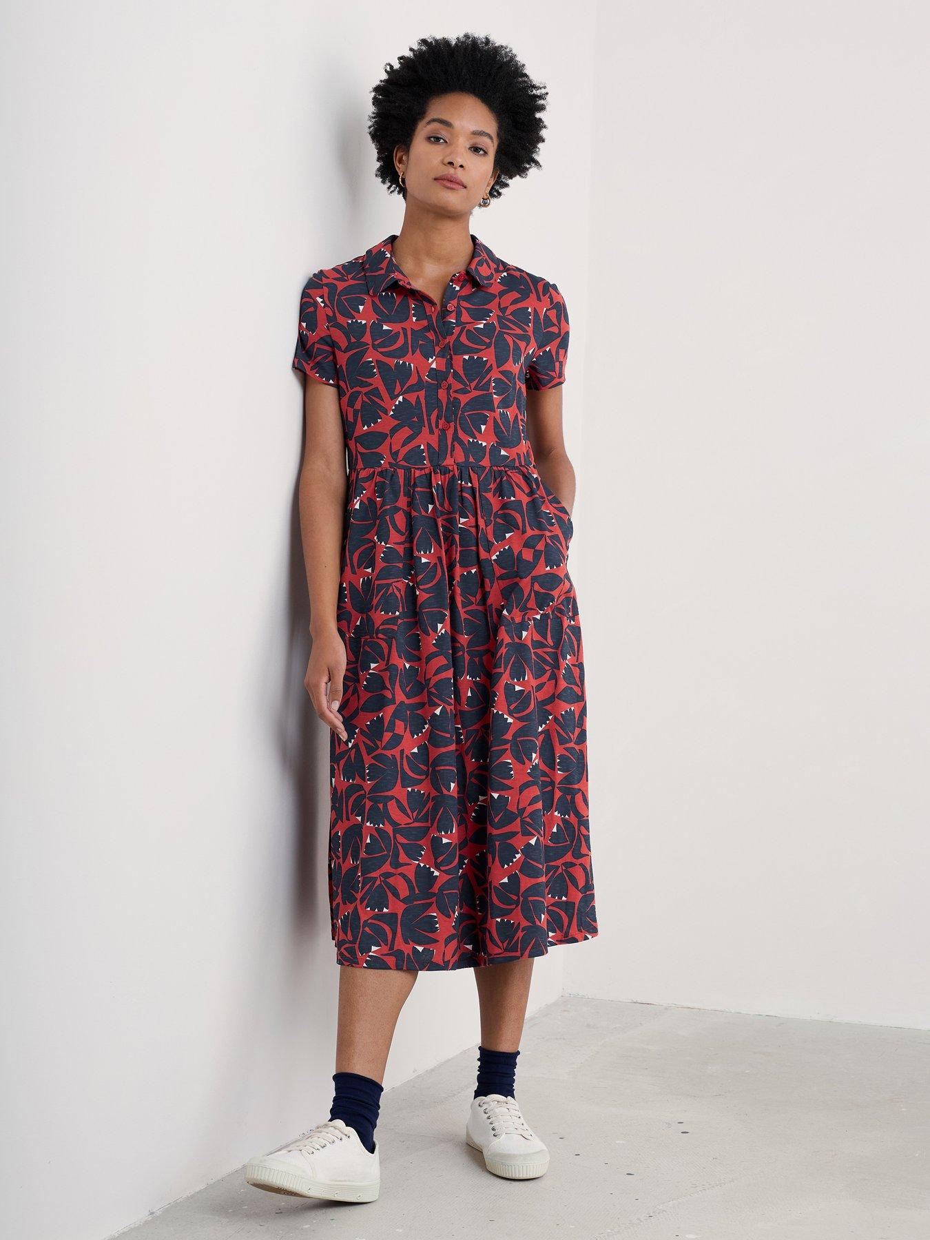 seasalt-cornwall-floral-jersey-shirt-dress-red