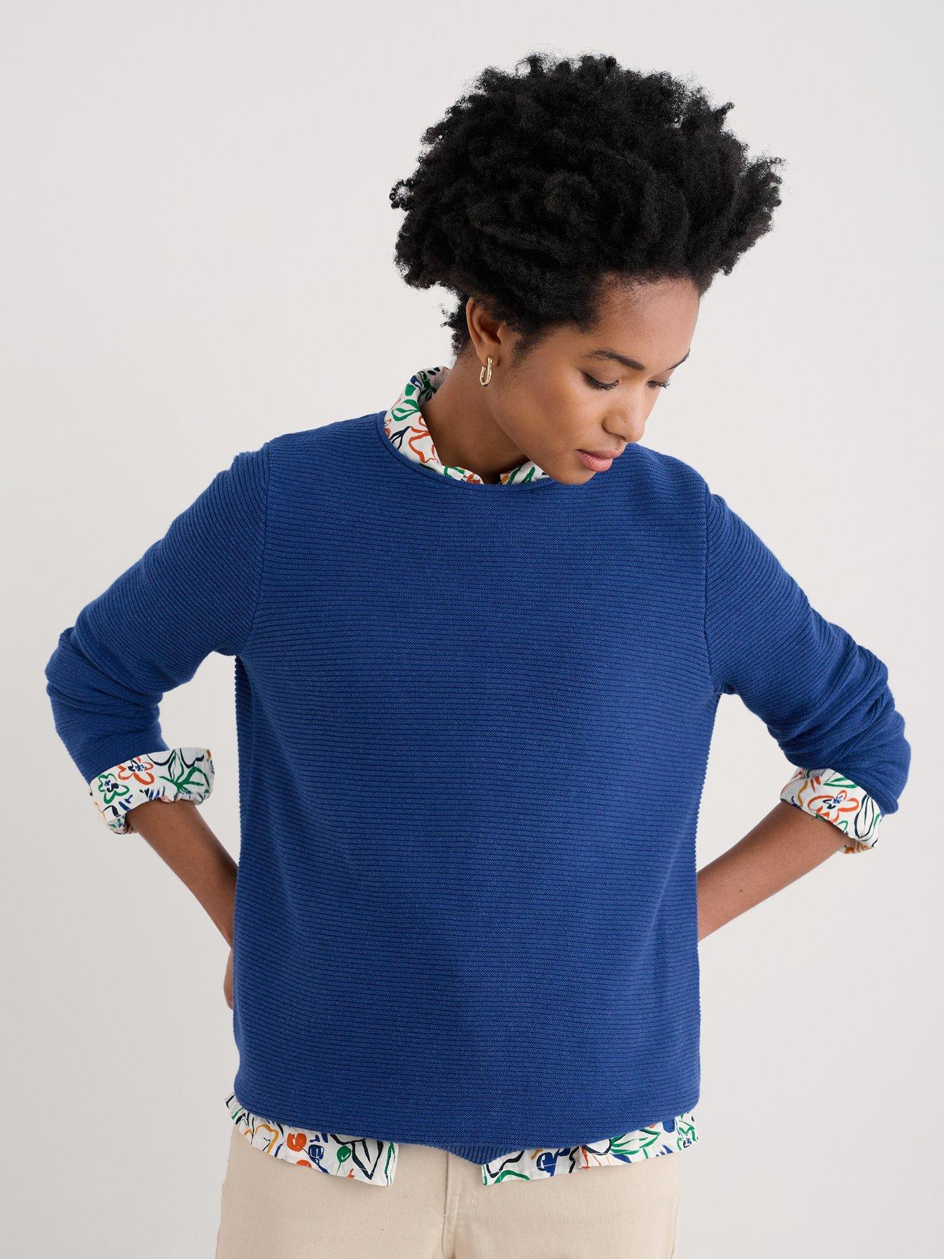  image of seasalt-cornwall-makers-jumper-blue