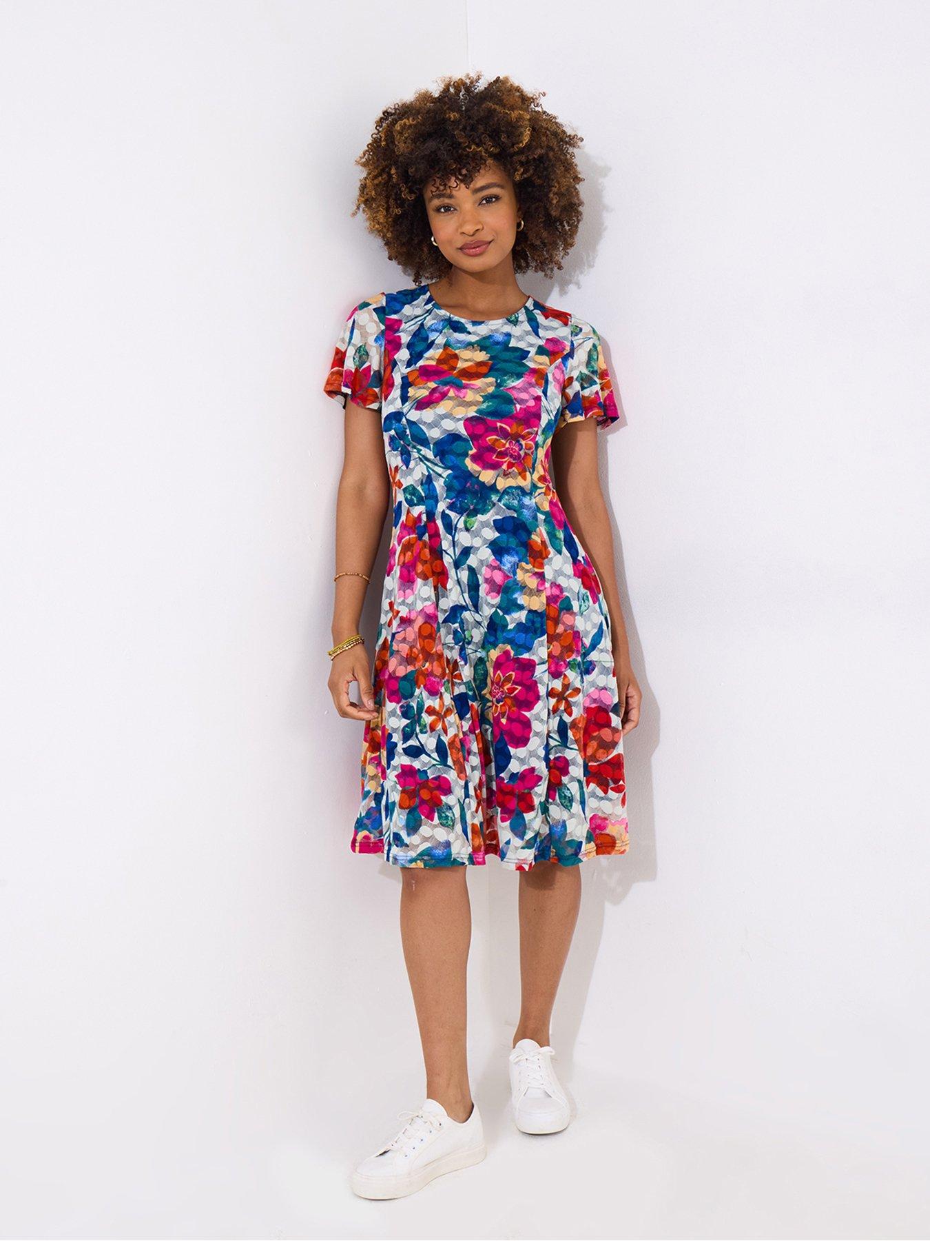undefined All The Brights Stretch Lace Dress - Blue