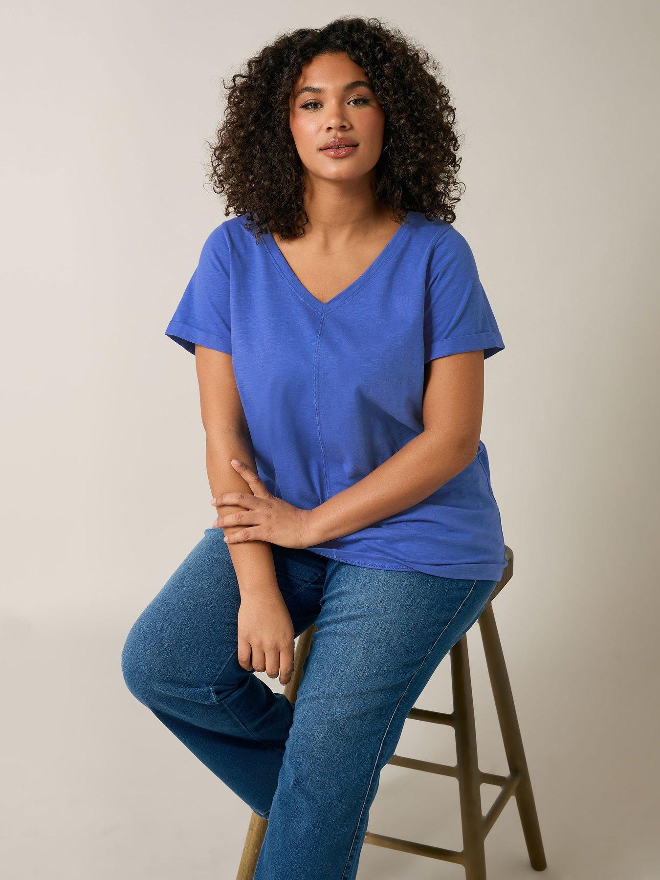 undefined Jersey Slub T-Shirt - Blue