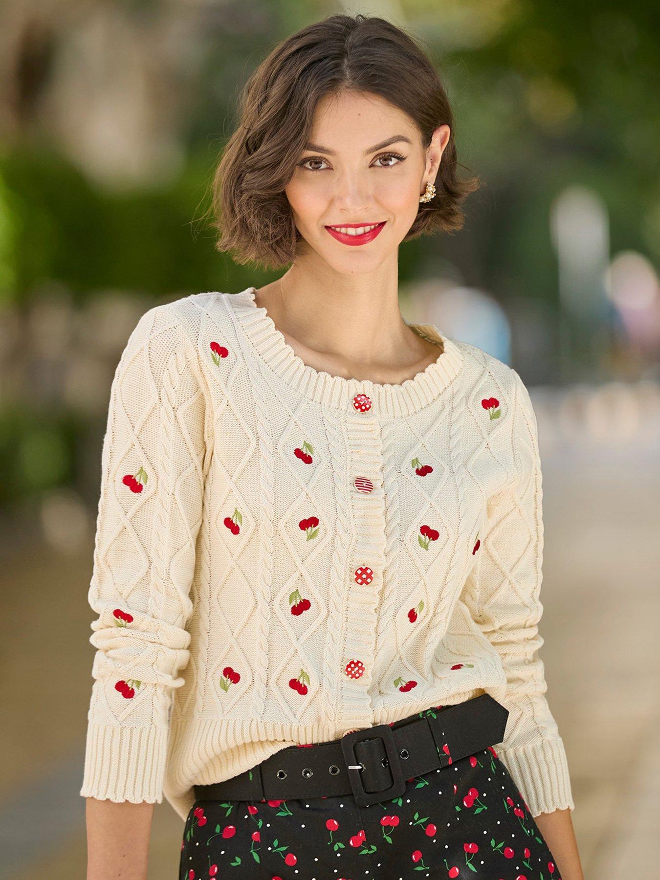 joe-browns-cherry-embroidered-cable-knit-cardigan-cream
