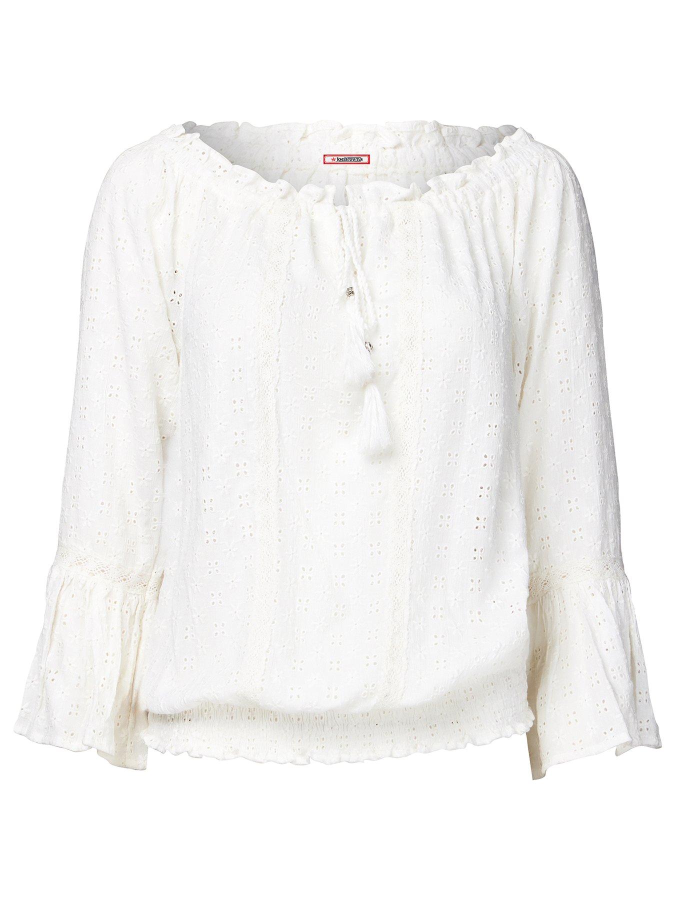  image of joe-browns-prettiest-broderie-top-white