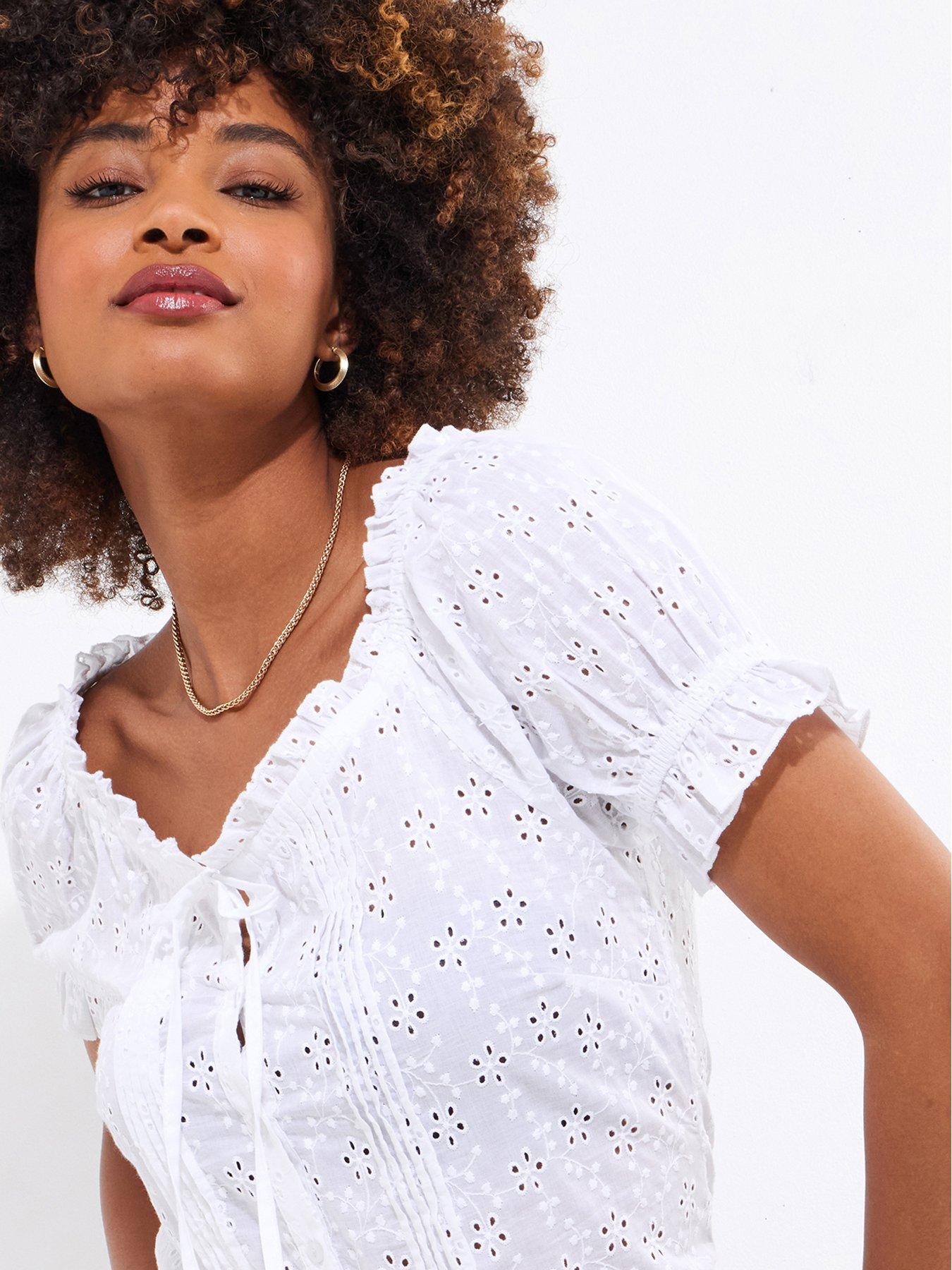  image of joe-browns-beautiful-broderie-top-white