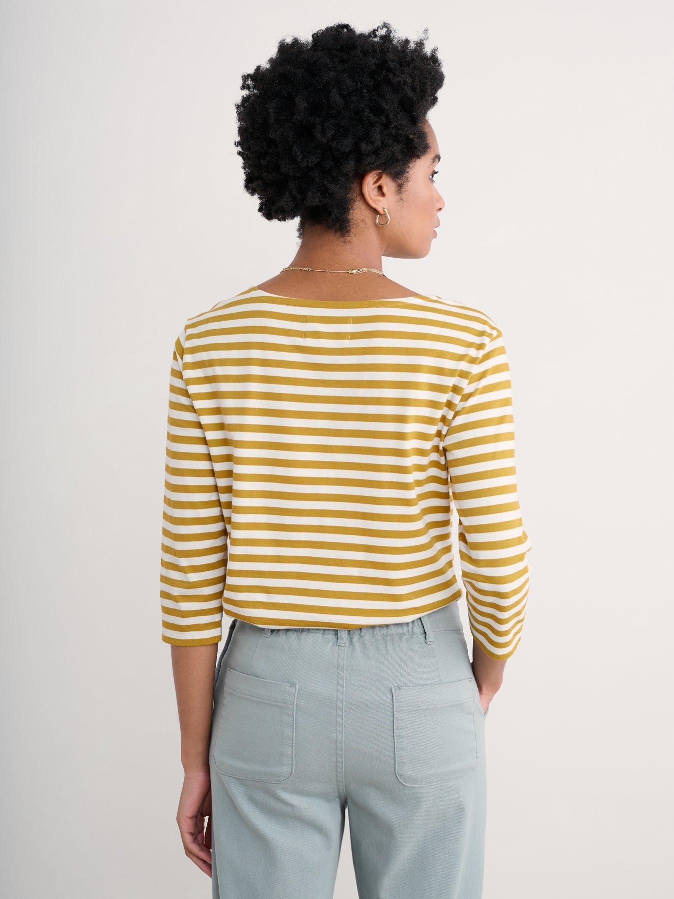  image of seasalt-cornwall-sailor-top-mini-cornish-chamomile-chalk