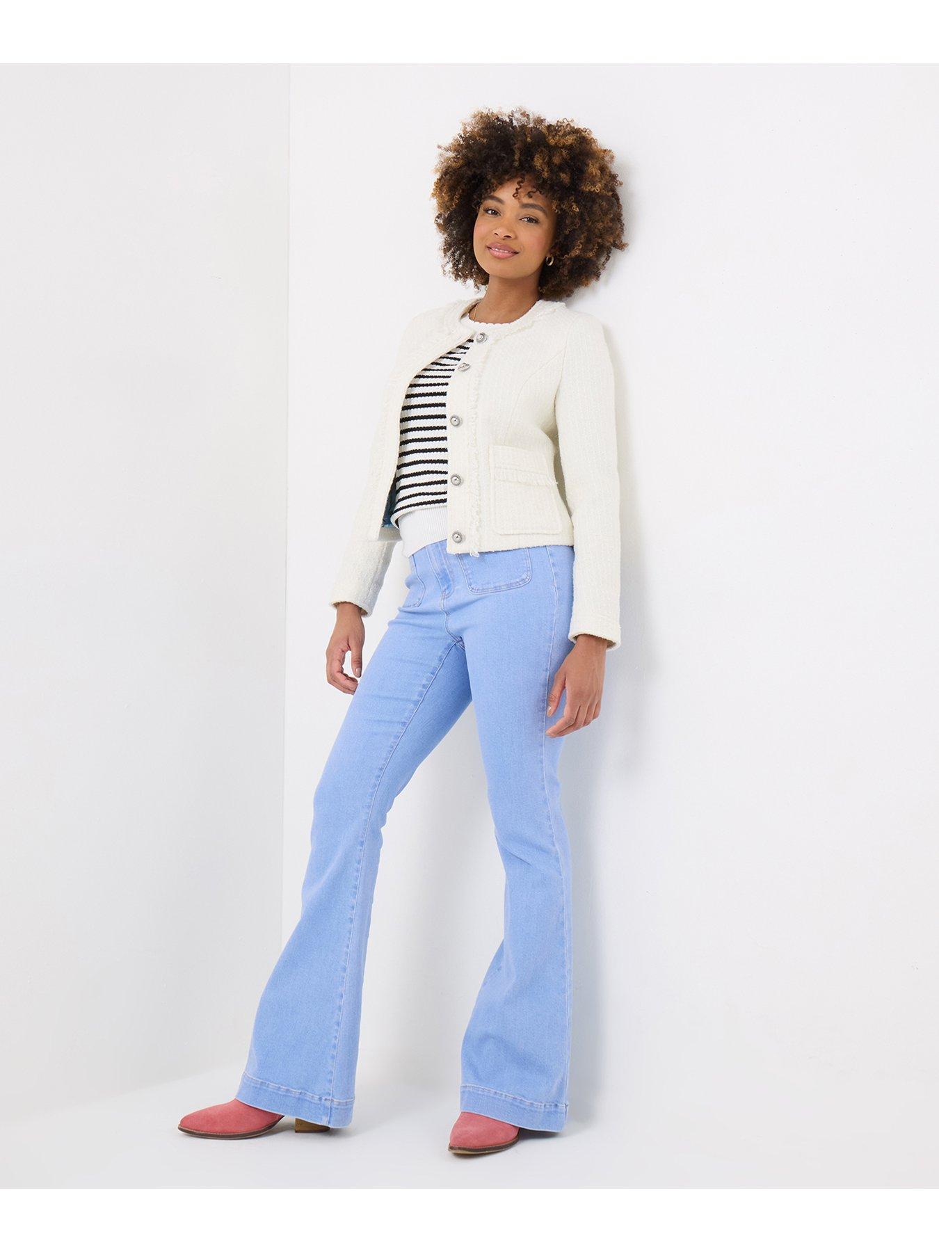  image of joe-browns-matilda-collarless-tweed-jacket-cream