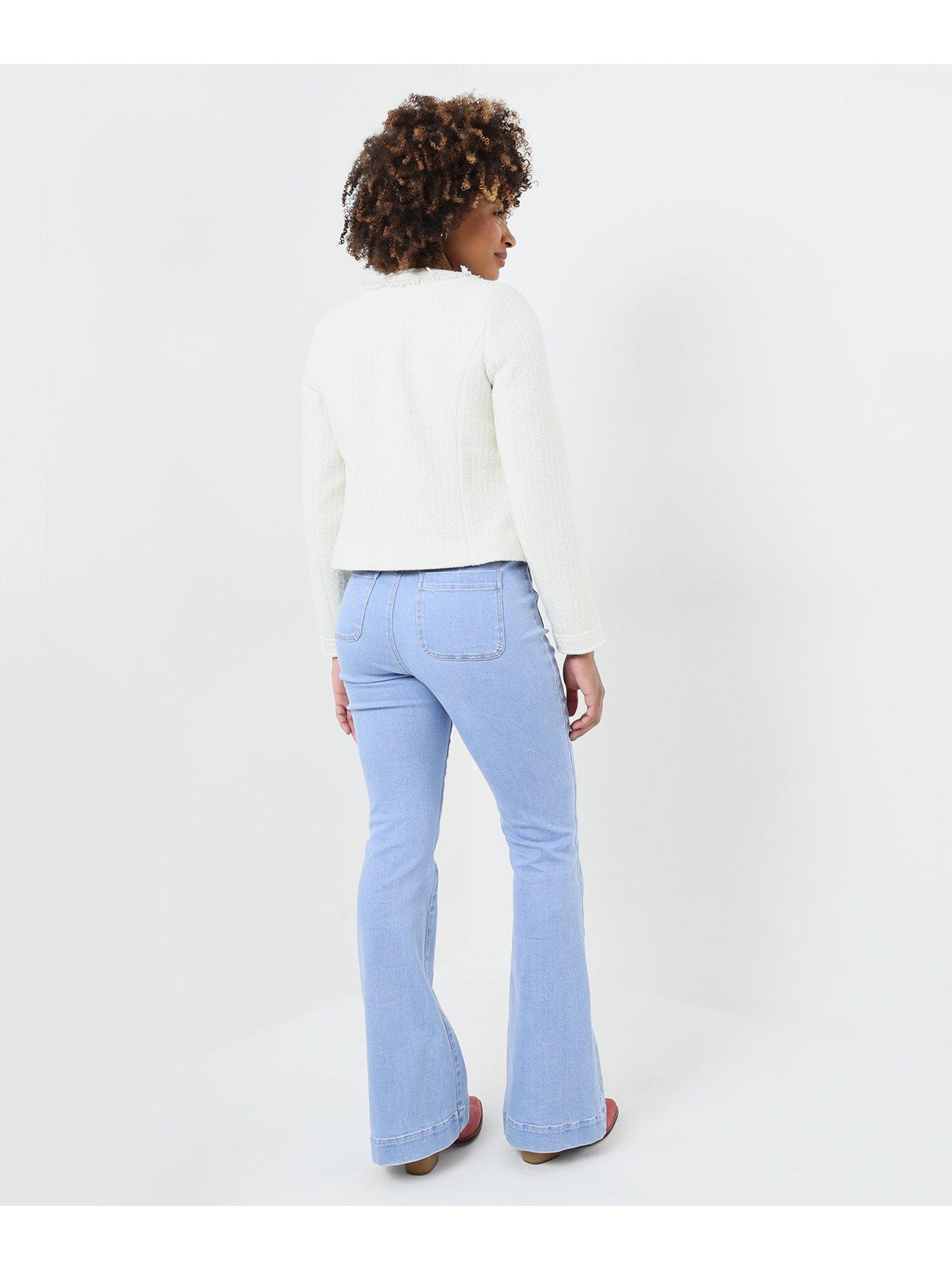  image of joe-browns-matilda-collarless-tweed-jacket-cream