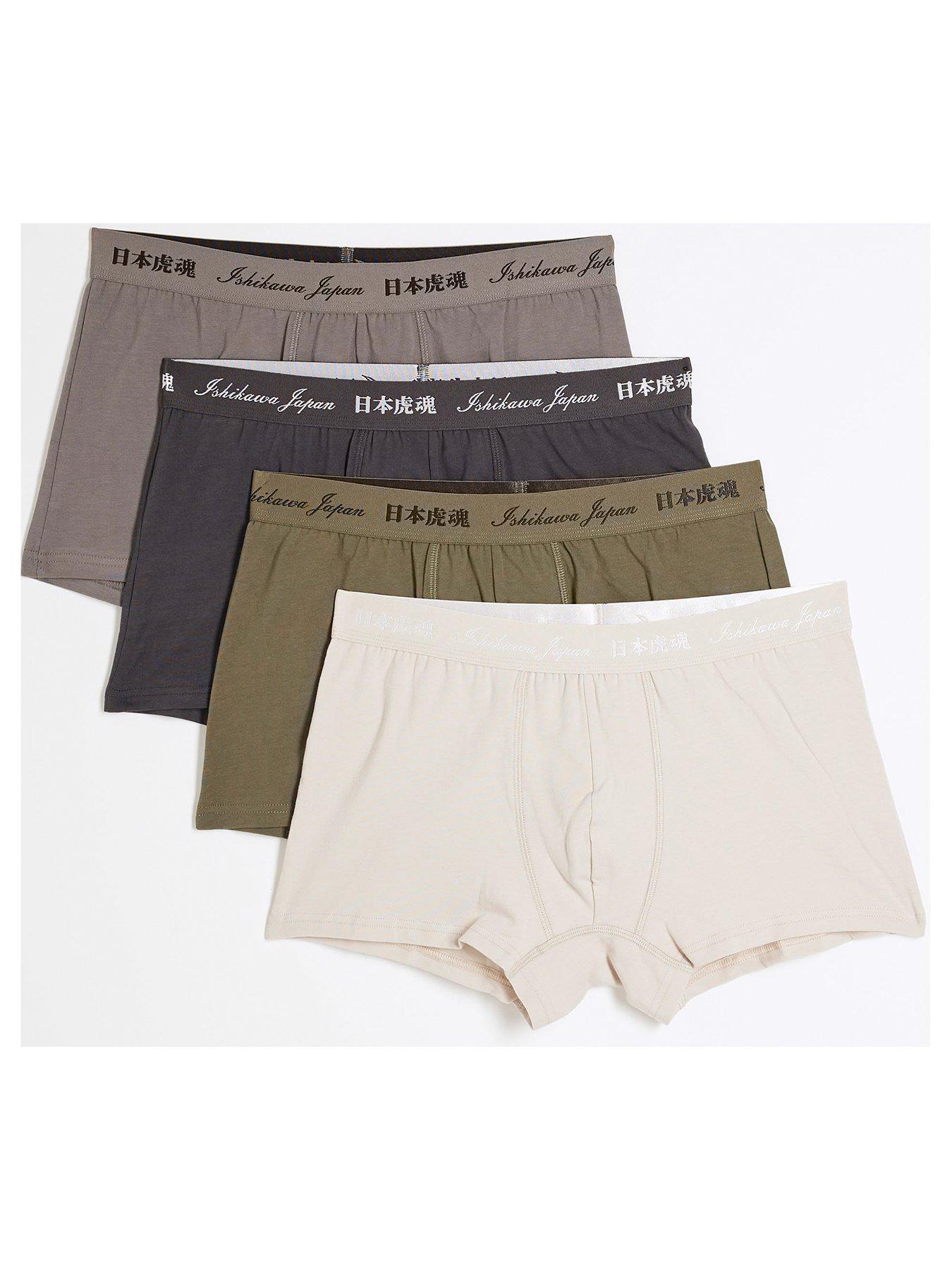 undefined Ri Logo Blue Tone Trunks 4 Pack - Multi