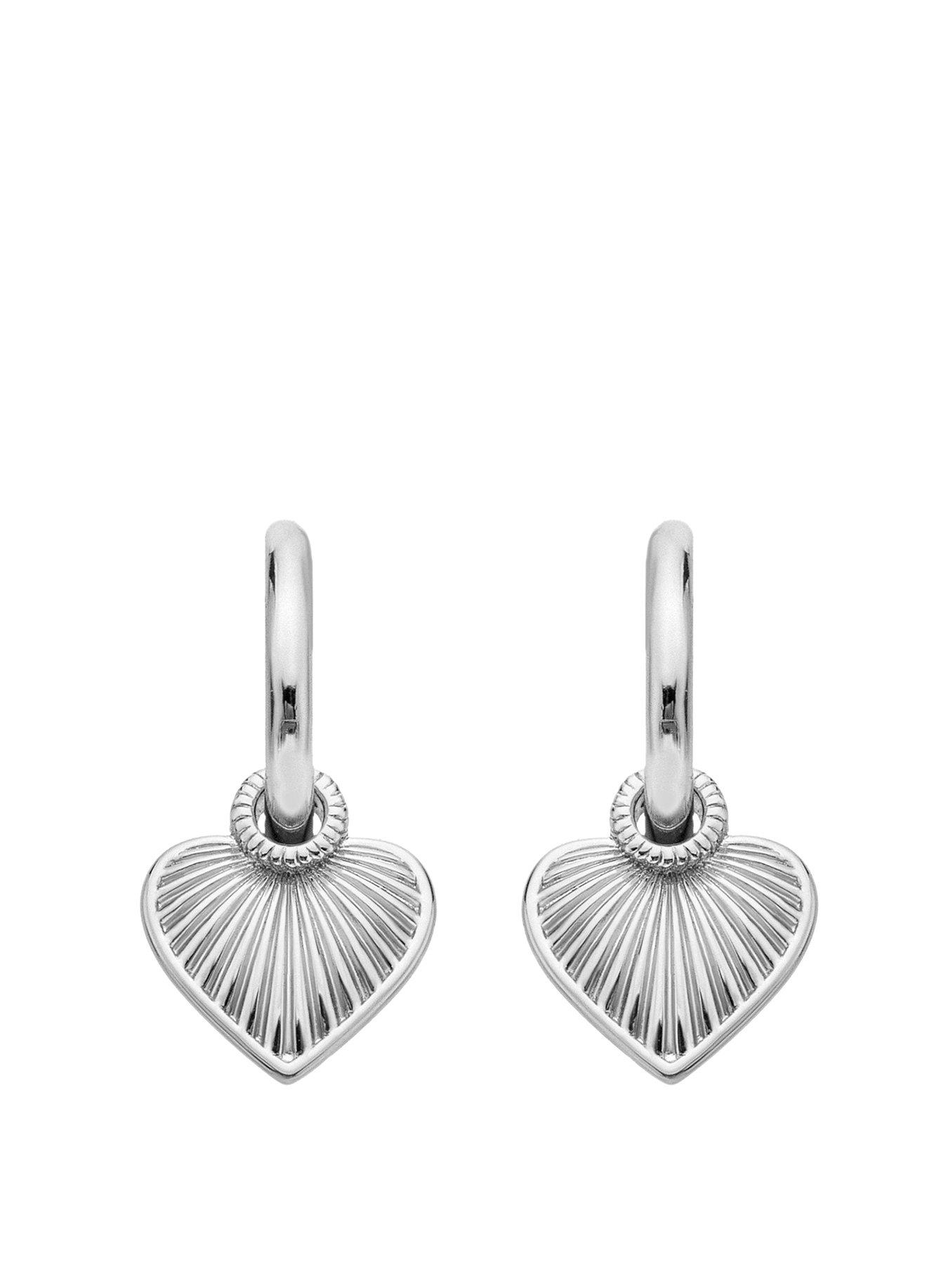 undefined Essence Heart Huggie Earrings