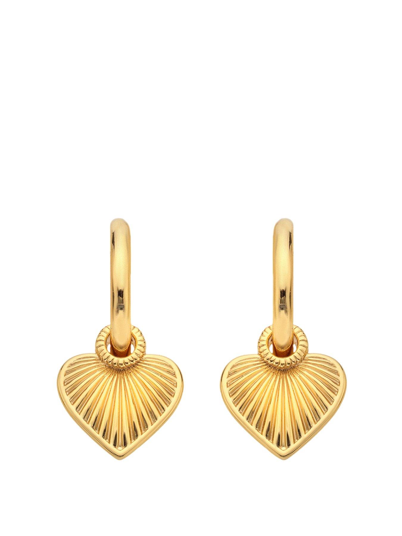 undefined HD X JJ Essence Heart Huggie Earrings