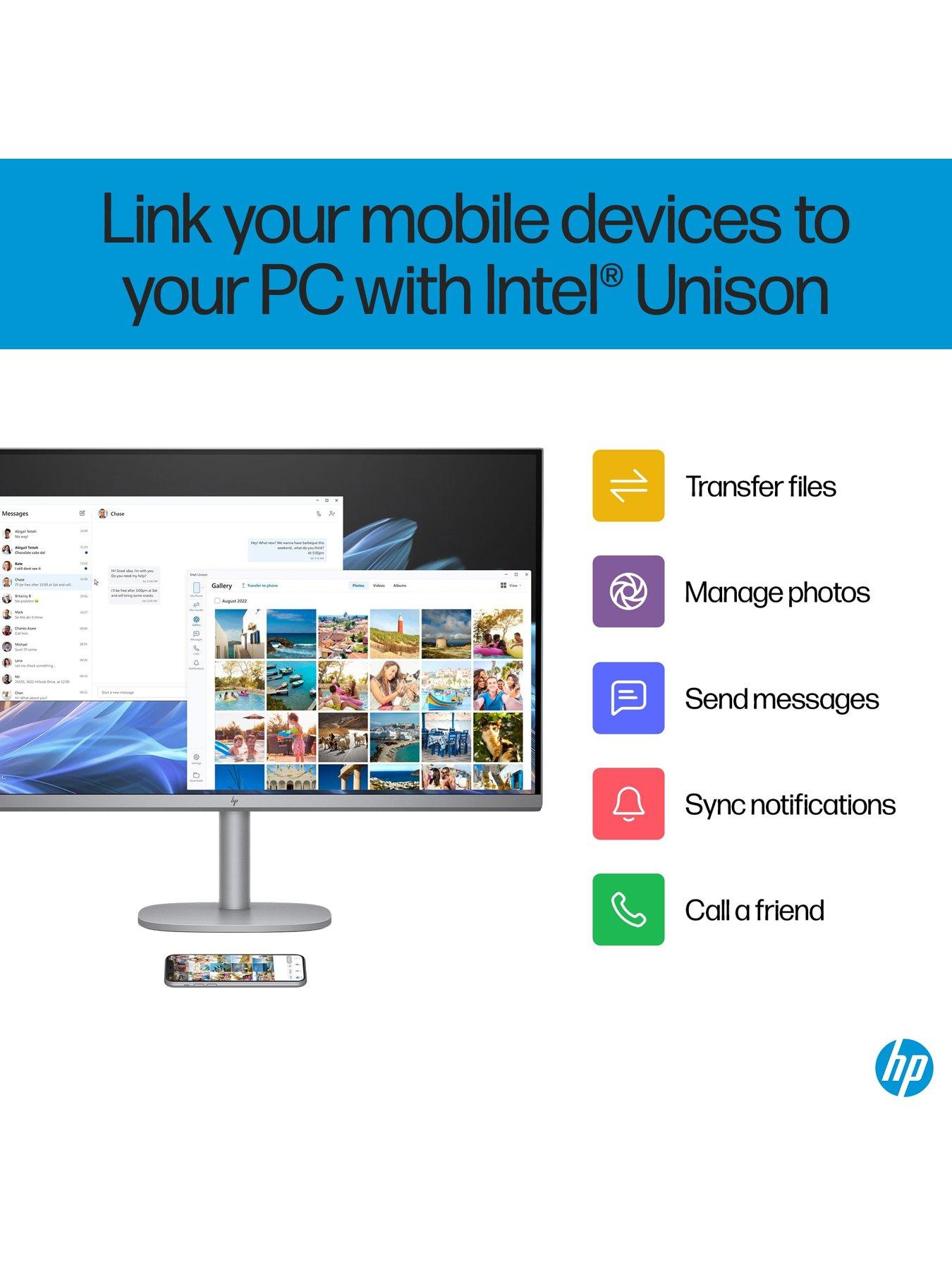 Image 5 of 8 of HP OmniStudio X&nbsp;32-c0002na All-inOne Desktop PC - 32in 4K&nbsp;Ultra&nbsp;HD Antiglare IPS,&nbsp;Intel Core Ultra 7, 16GB RAM, 1TB SSD - Silver