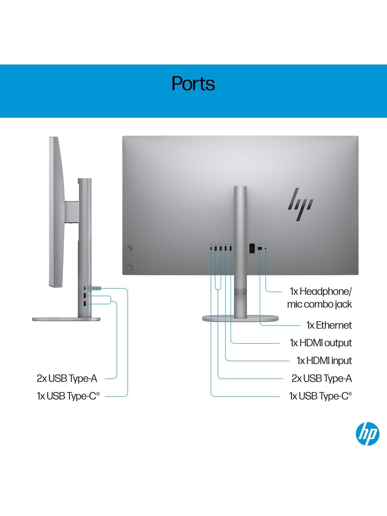 Image 7 of 8 of HP OmniStudio X&nbsp;32-c0002na All-inOne Desktop PC - 32in 4K&nbsp;Ultra&nbsp;HD Antiglare IPS,&nbsp;Intel Core Ultra 7, 16GB RAM, 1TB SSD - Silver