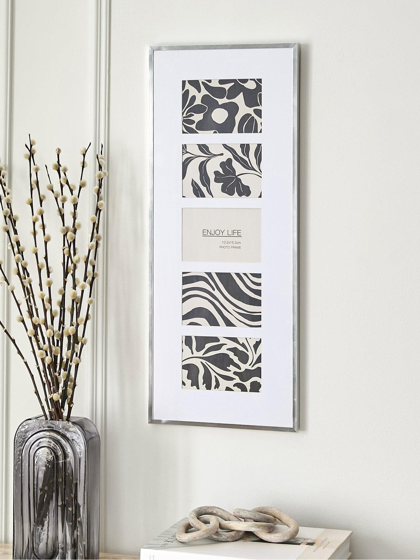 undefined 5 Photo Silver Gallery Frame 26x64cm