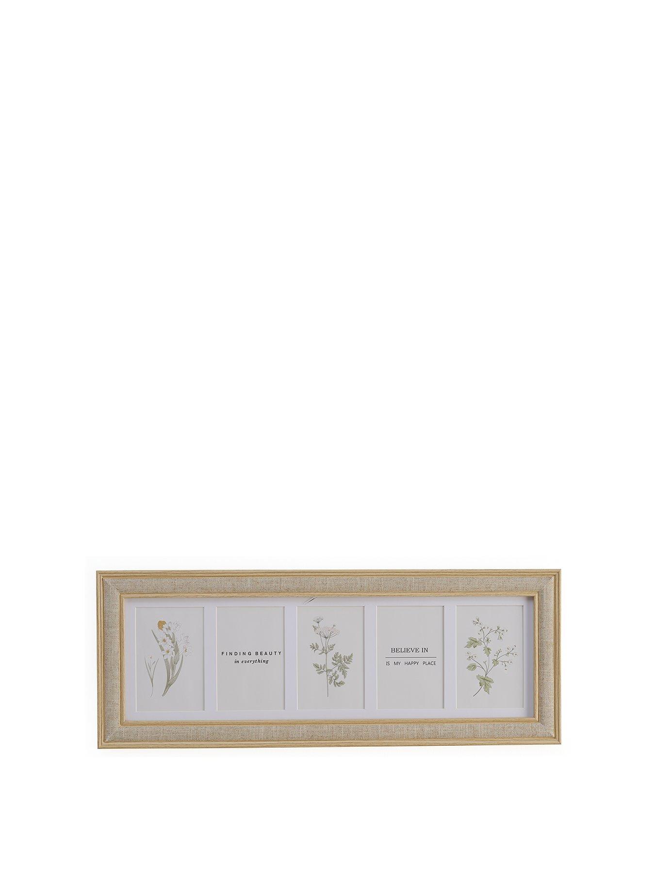 Image 2 of 7 of Very Home 5 Photo Linen Edge Frame 58x18cm