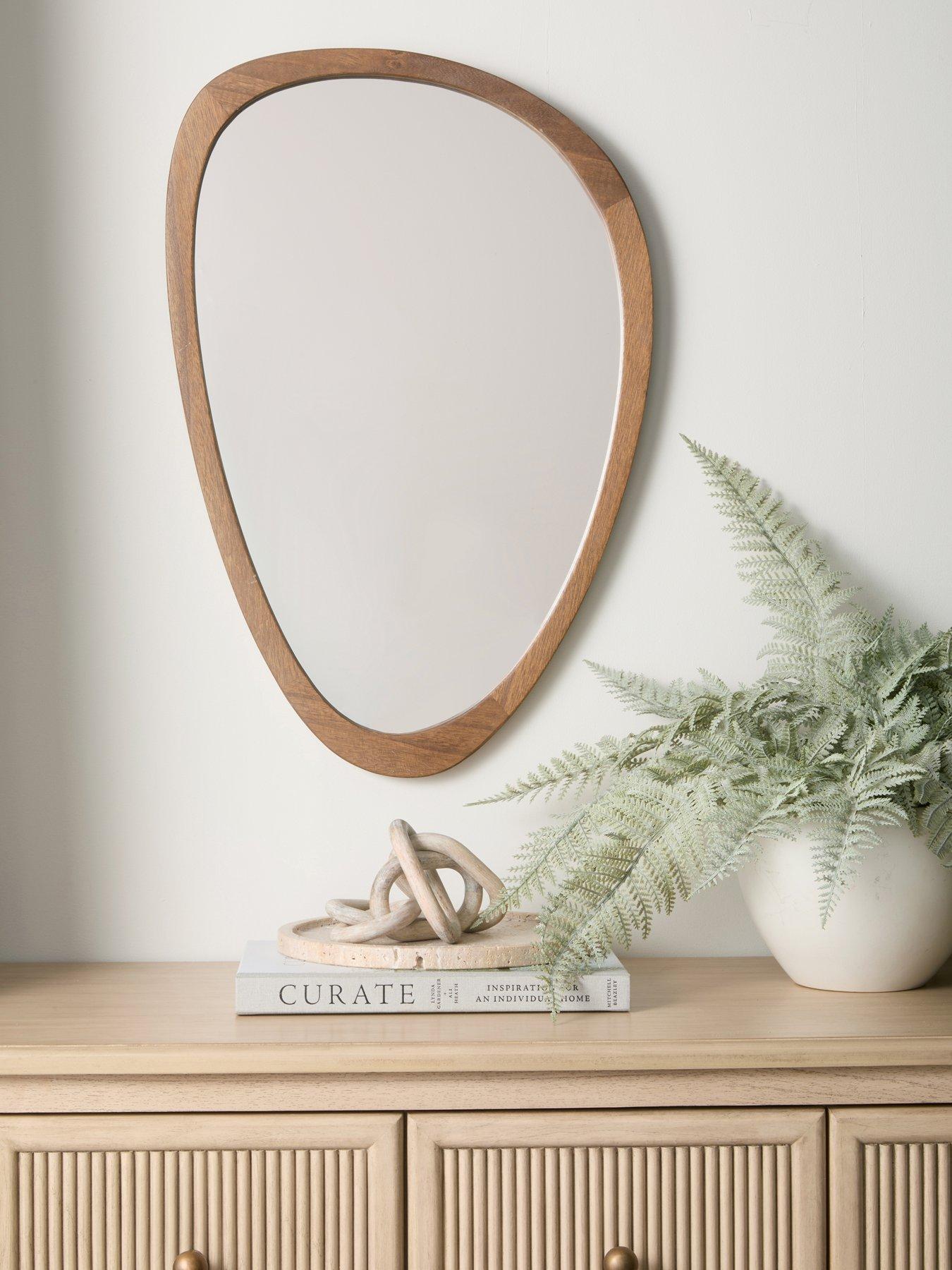 undefined Wooden Frame Wall Mirror 40x60cm