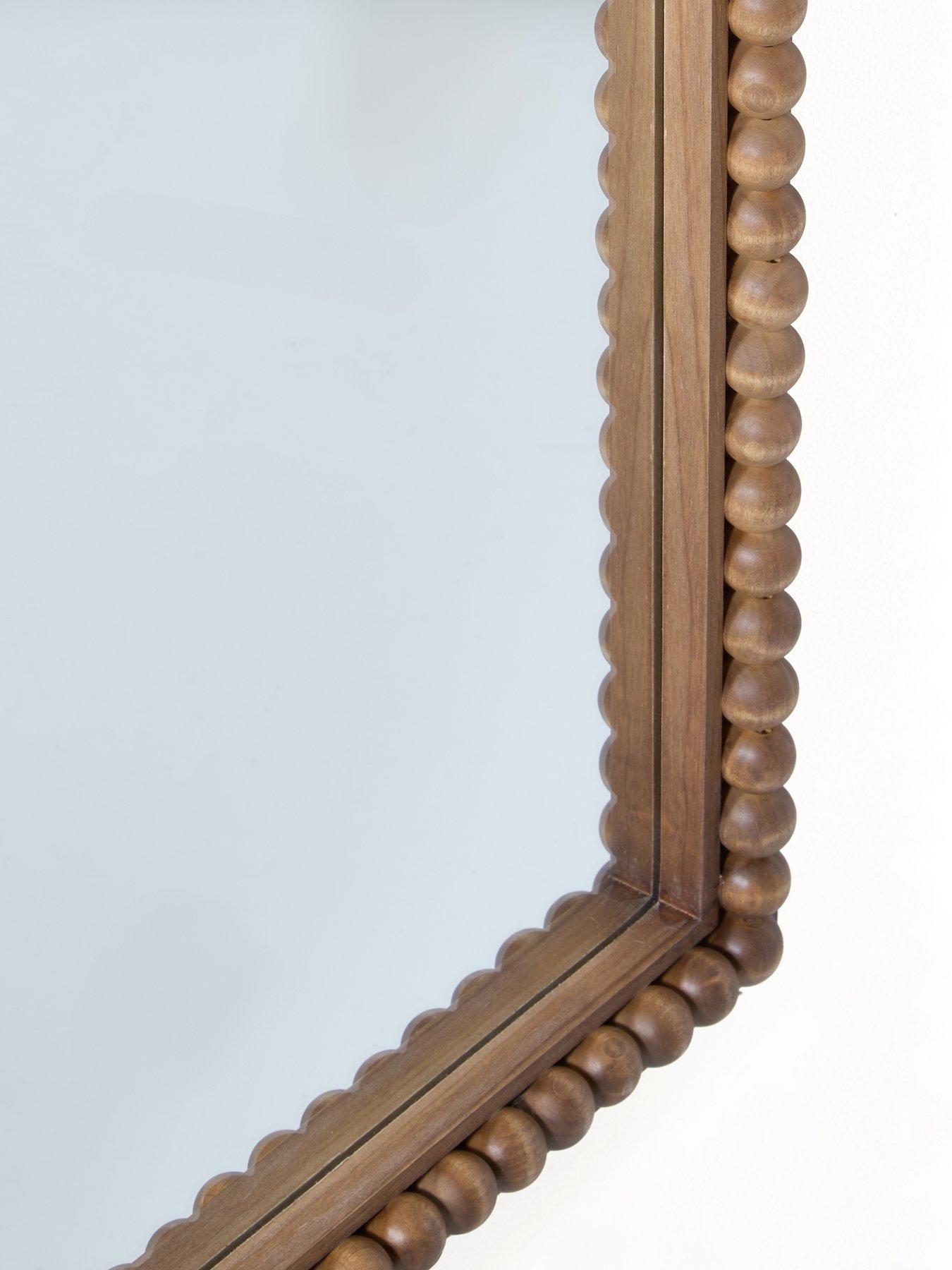 Image 4 of 5 of Very Home Arched Bobbin Standing Wood Mirror 66x177cm