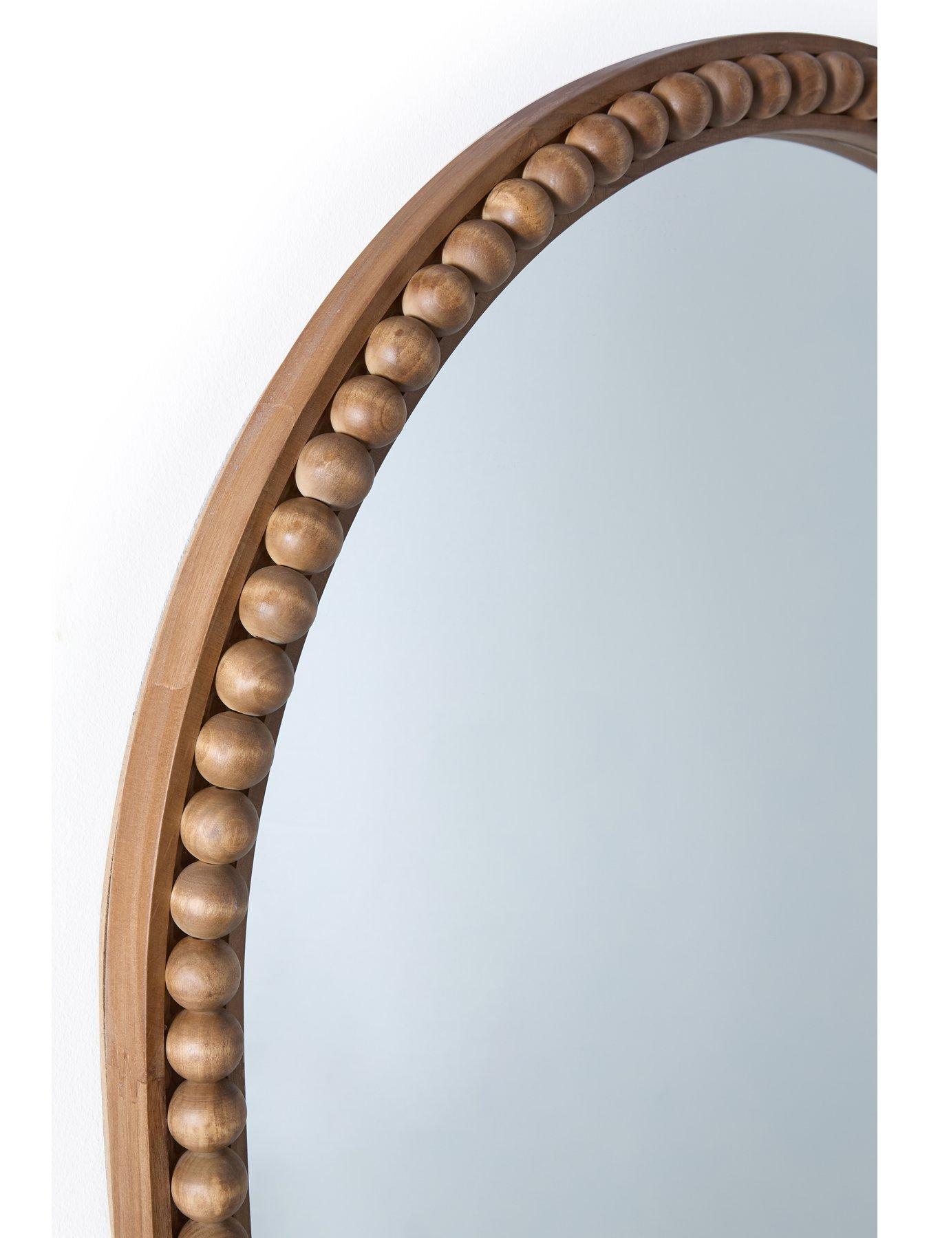 Image 5 of 5 of Very Home Arched Bobbin Standing Wood Mirror 66x177cm