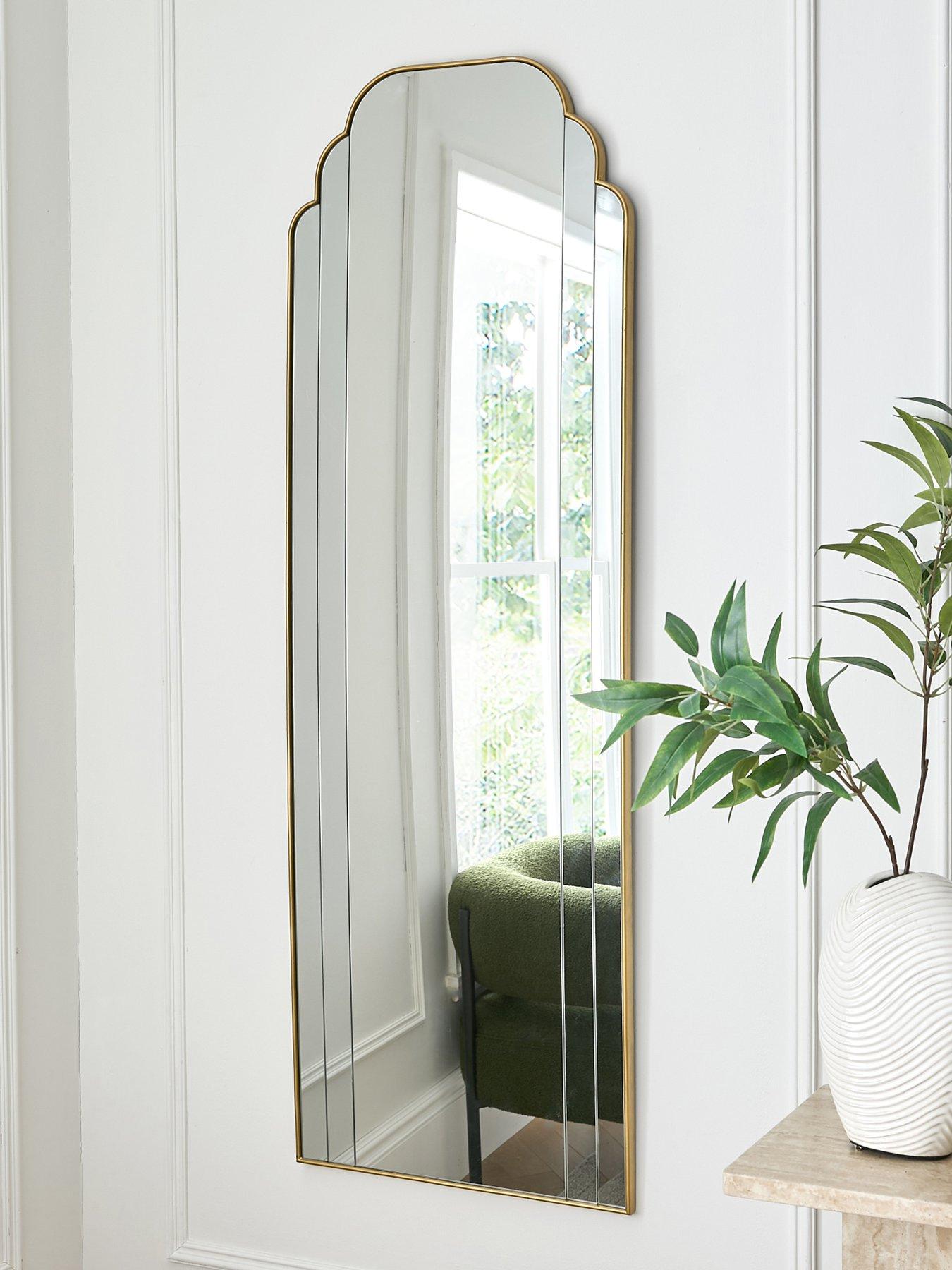Image 1 of 5 of Very Home Fluted Edge Hanging Mirror 50x150cm