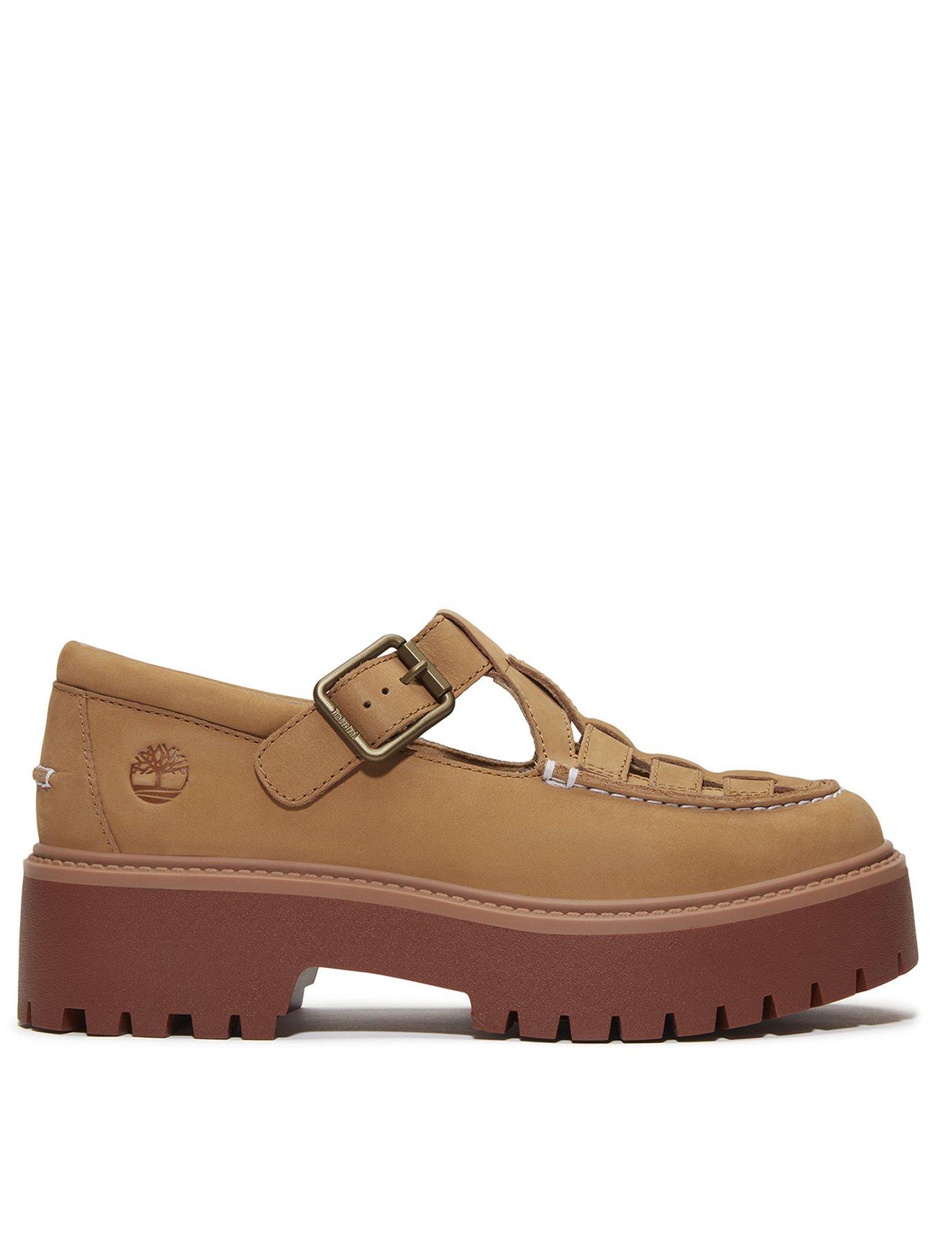  image of timberland-stone-street-maryjane-buckle-shoe-medium-beige-nubuck