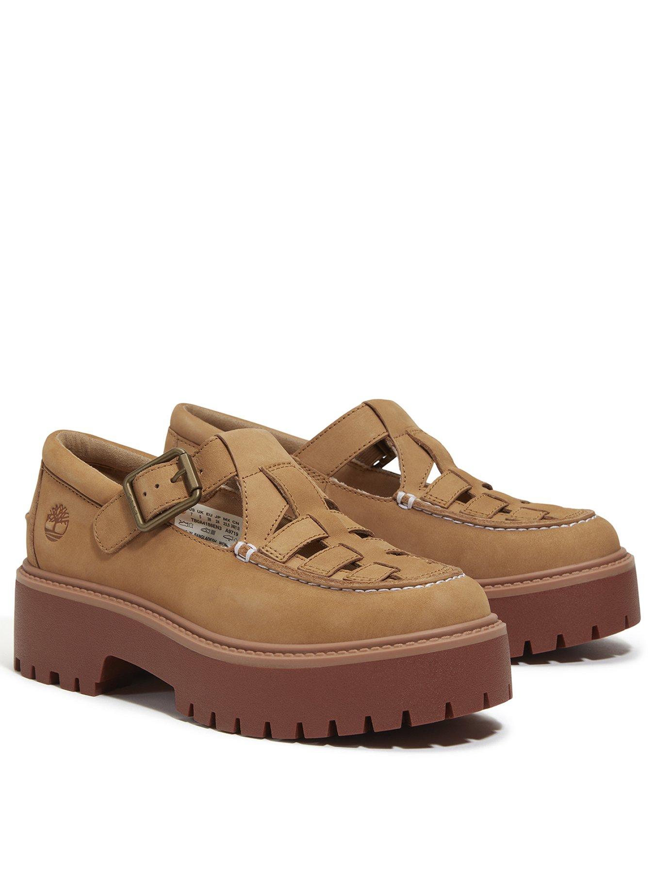  image of timberland-stone-street-maryjane-buckle-shoe-medium-beige-nubuck