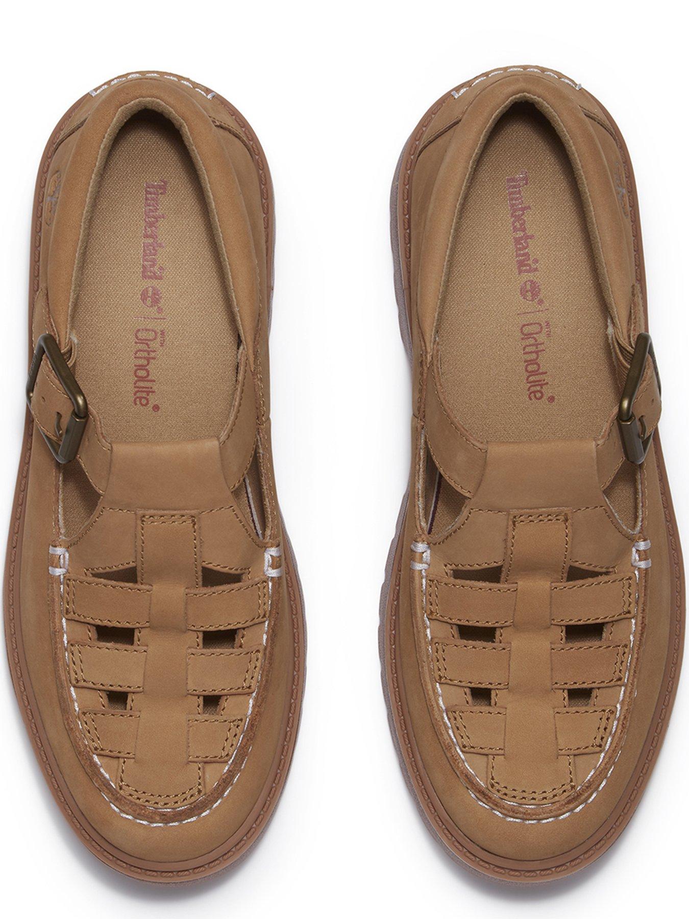 image of timberland-stone-street-maryjane-buckle-shoe-medium-beige-nubuck