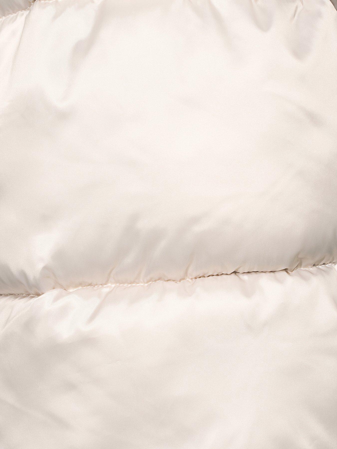  image of v-by-very-girls-shorter-length-padded-heavy-weight-coat-oyster-metallic