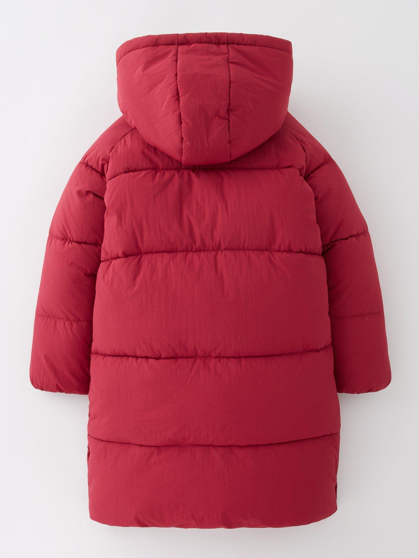 Image 2 of 4 of V by Very Girls Shorter Length Padded Coat - Merlot