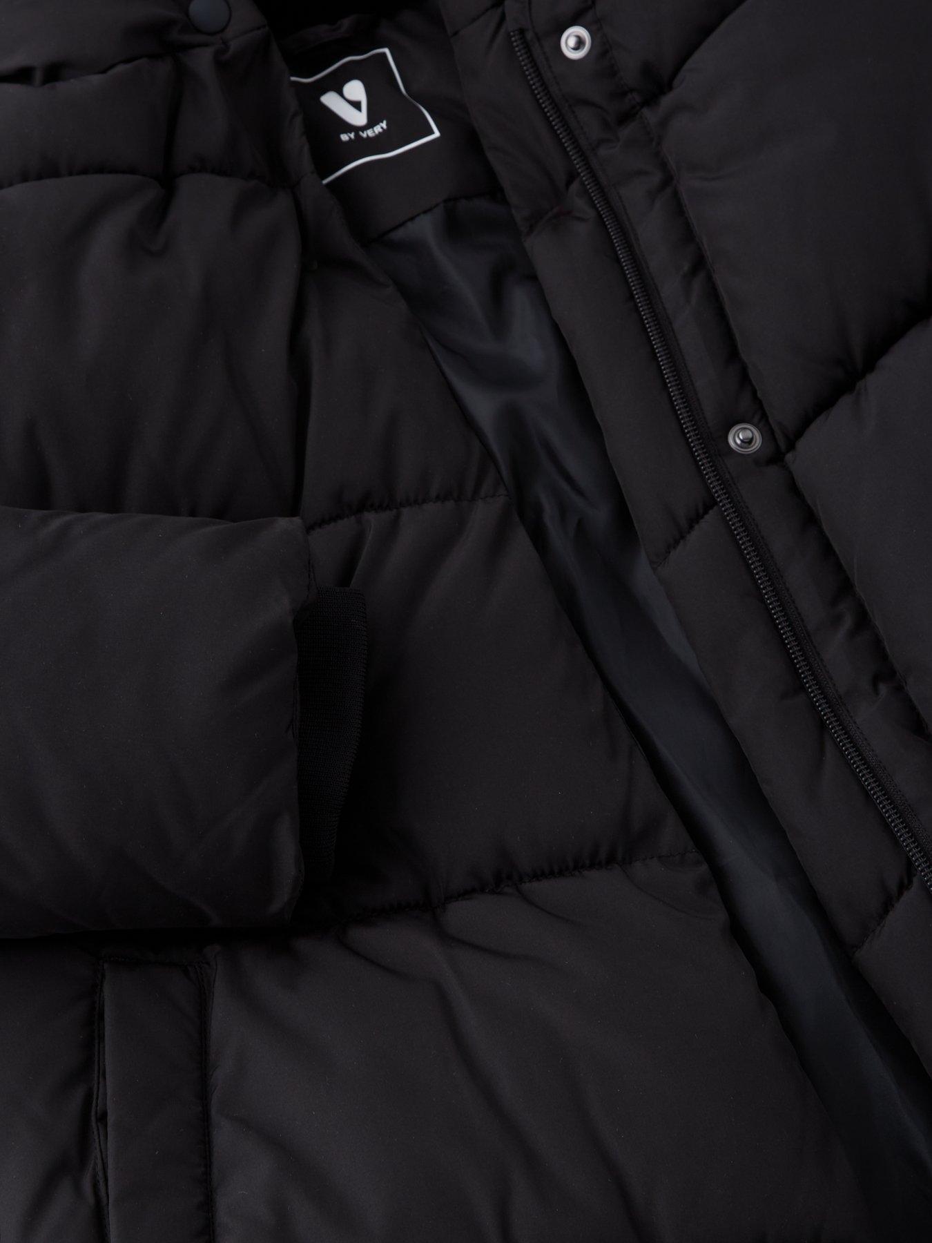 Image 3 of 4 of V by Very Girls Longline Oversized Padded Coat