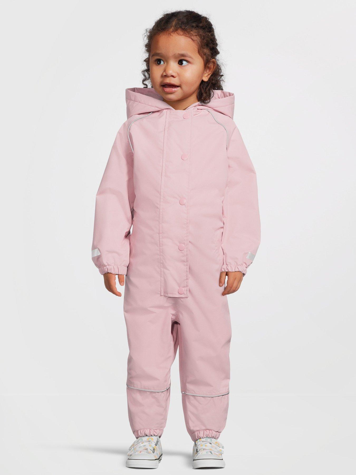 Image 1 of 5 of The Very Collection Girls Fleece Lined Shower Resistant Basic Puddlesuit (9 months - 7 years)